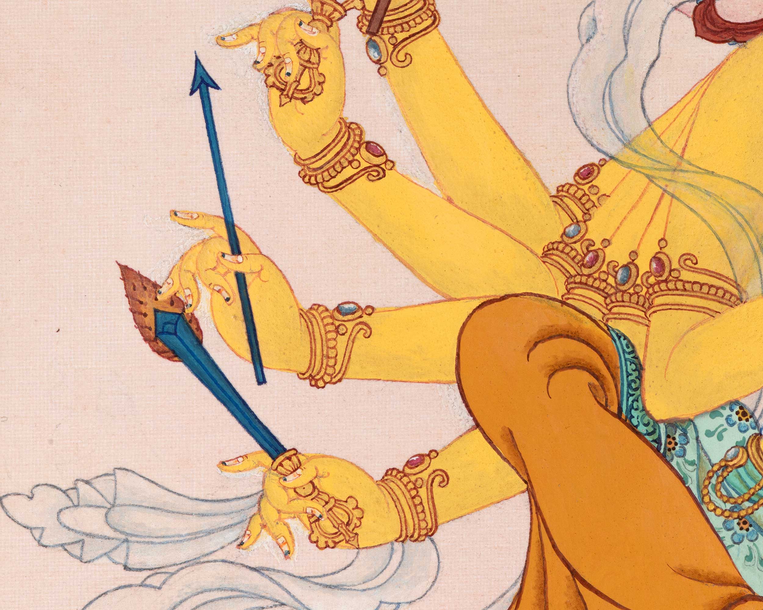 Kanakavarna Tara | 21 Tara of Surya Gupta Thangka