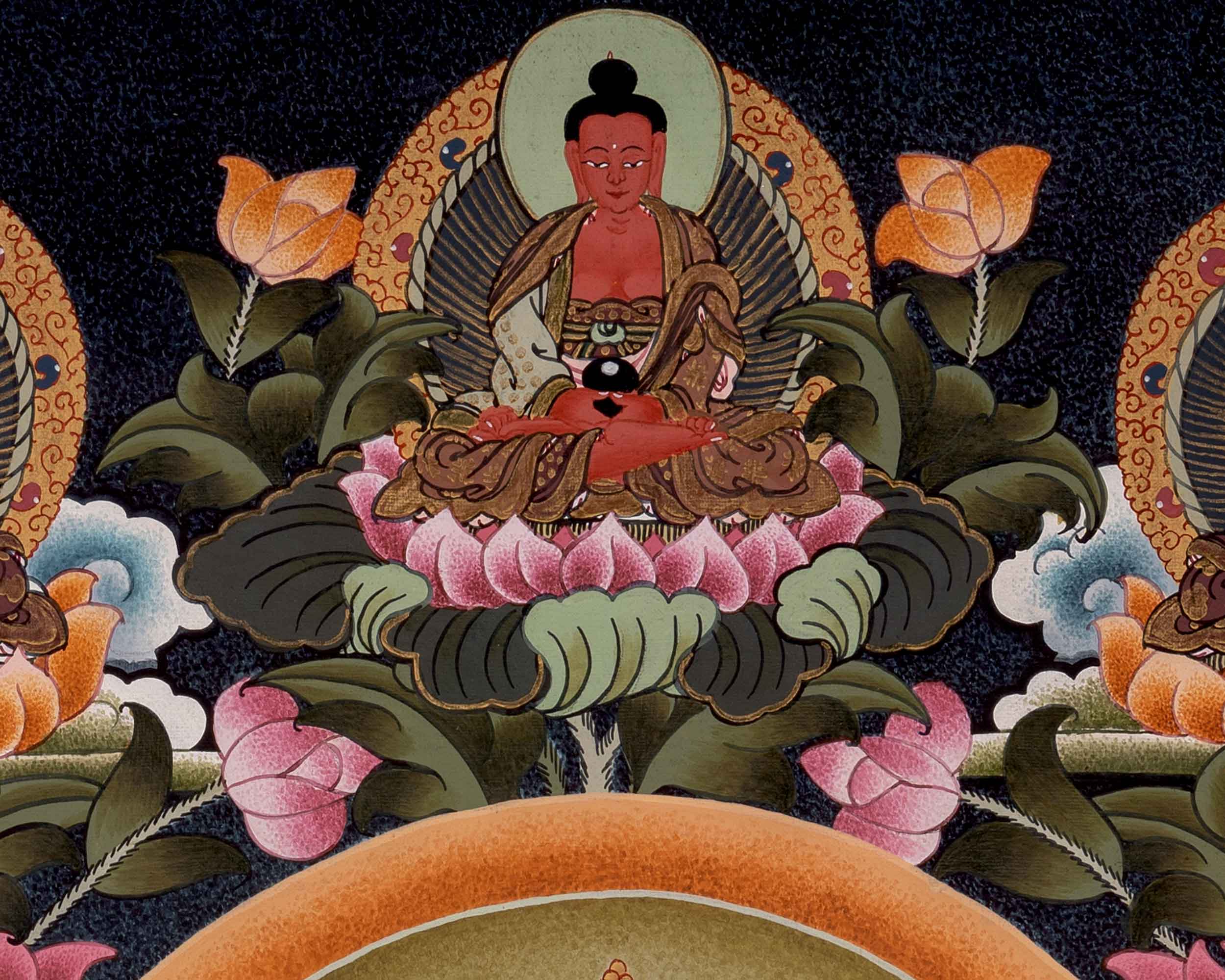 Bodhisattva Four-Armed Chenrezig Thangka | Embodying the Compassion of Avalokiteshvara