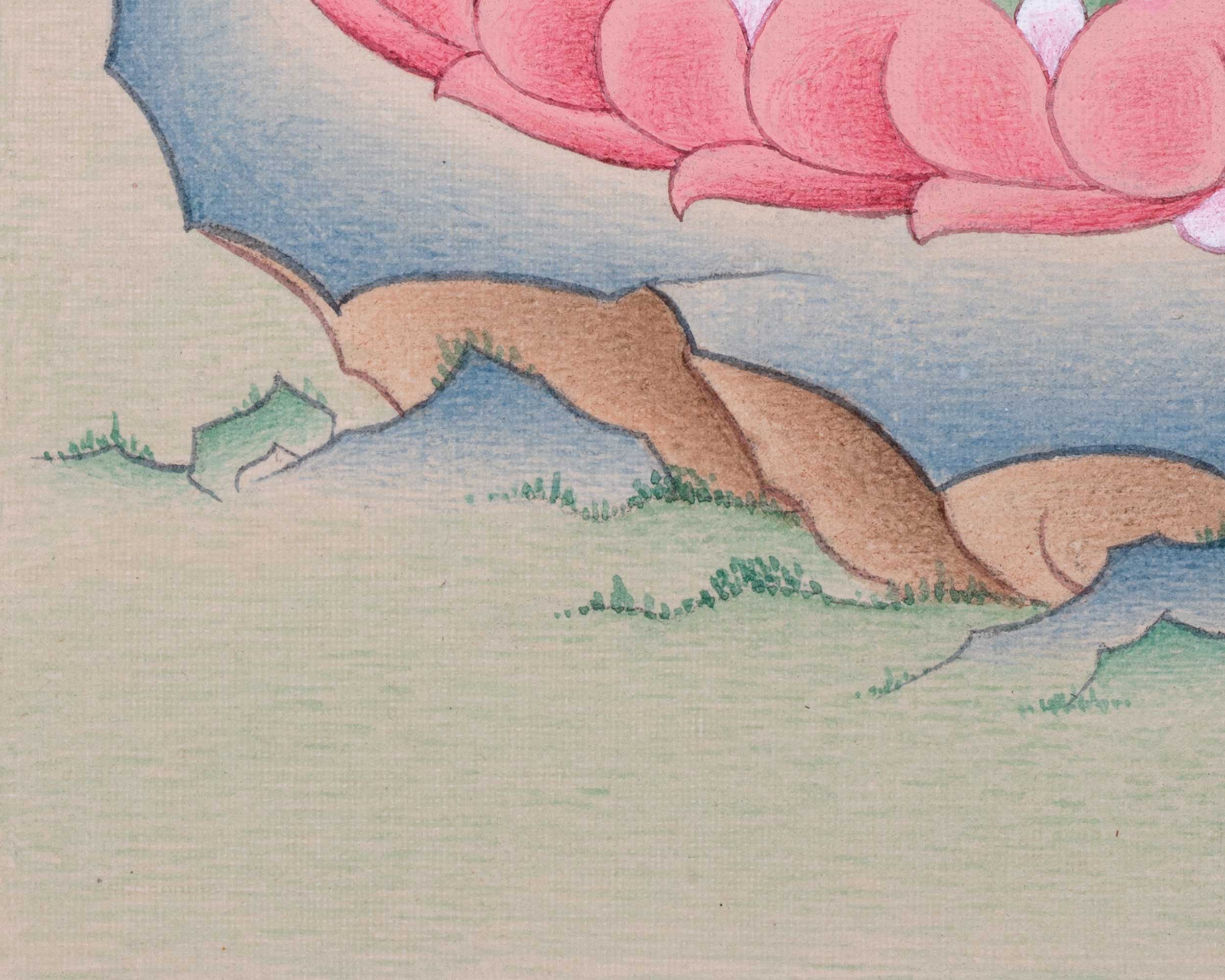 Small Yeshe Tsogyal Thangka | Guru Rinpoche's Consort | Female Spiritual Canvas Art