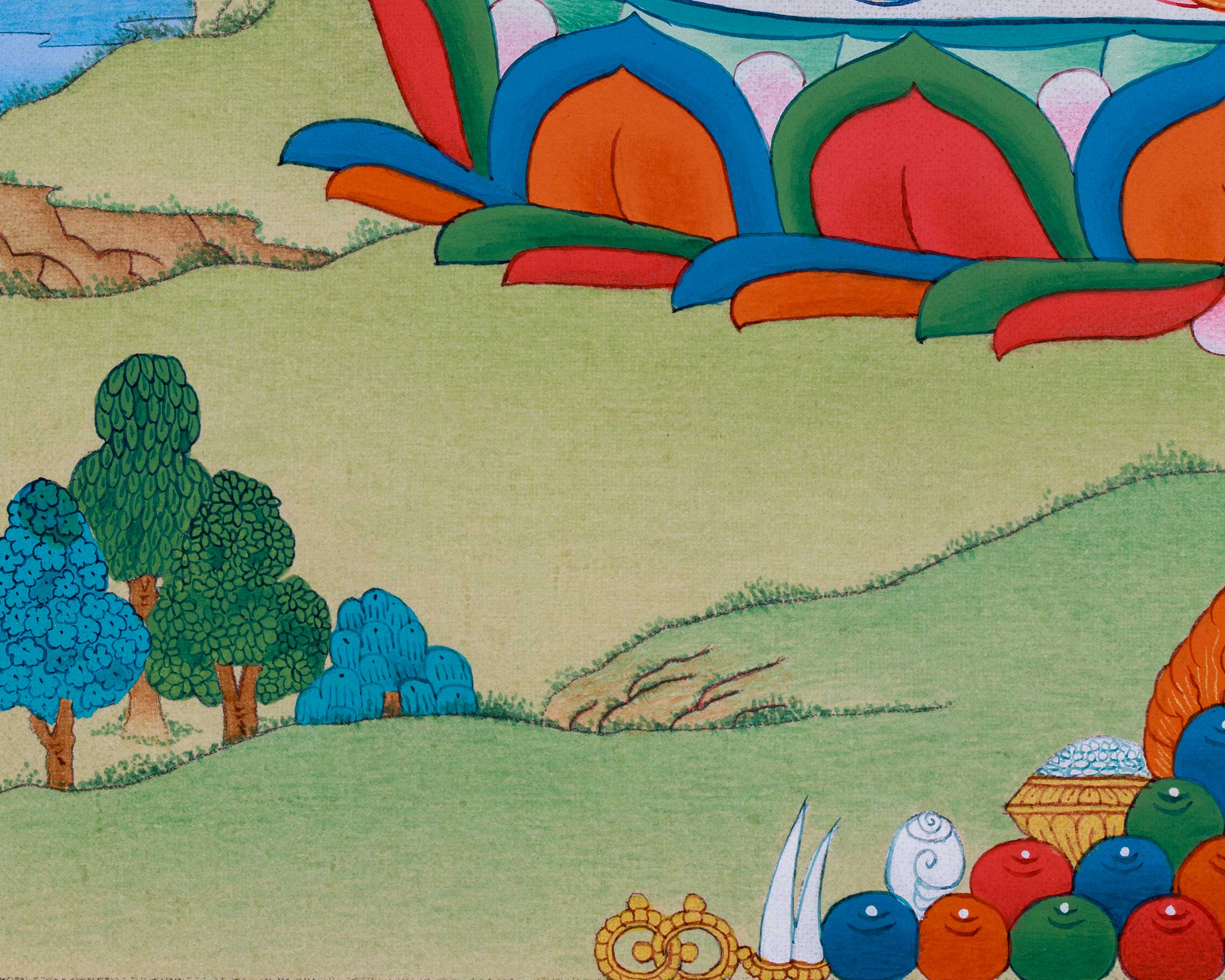 Small Gold Avalokiteshvara Thangka