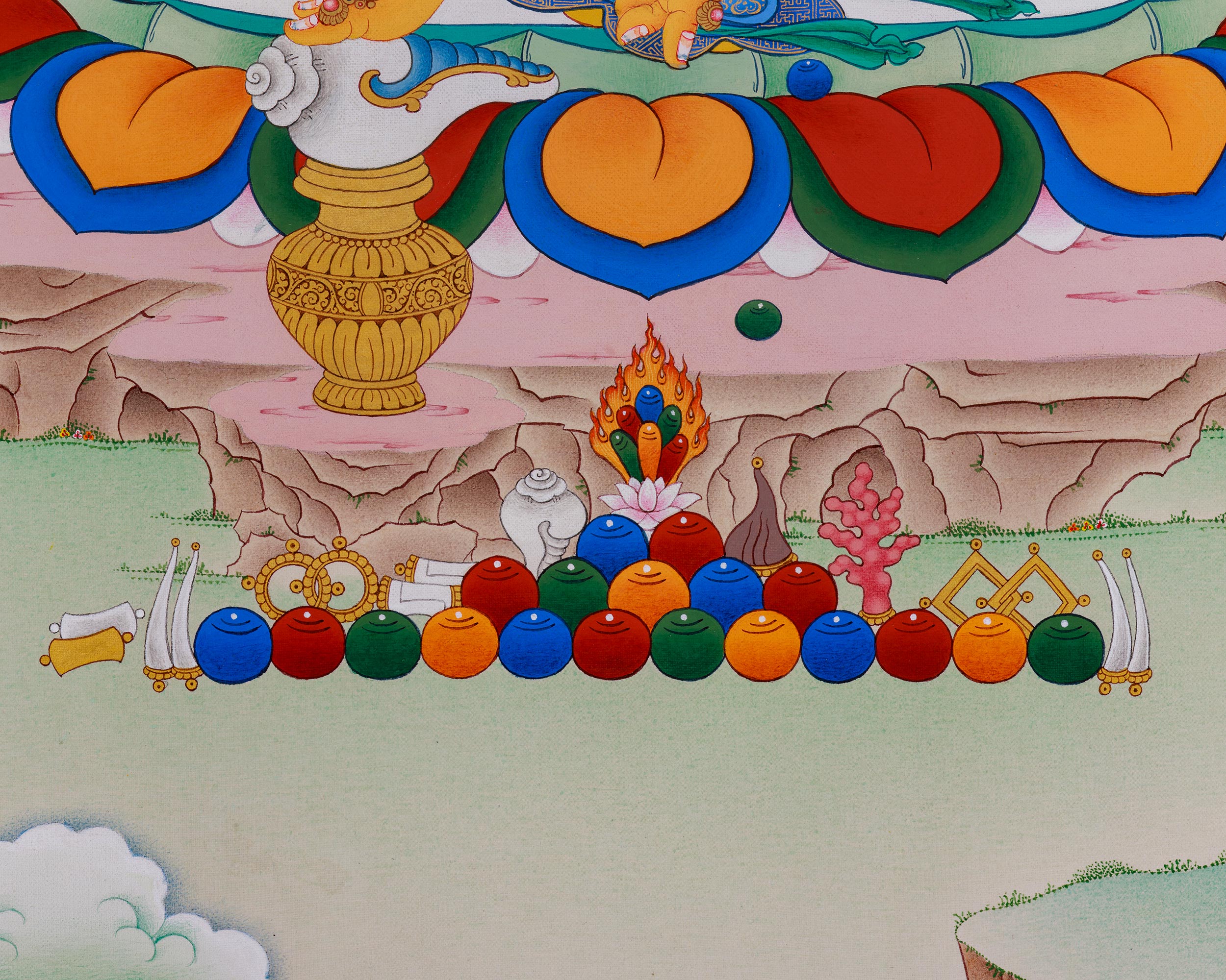 Jambala Thangka | Wealth Deity of Vajrayana