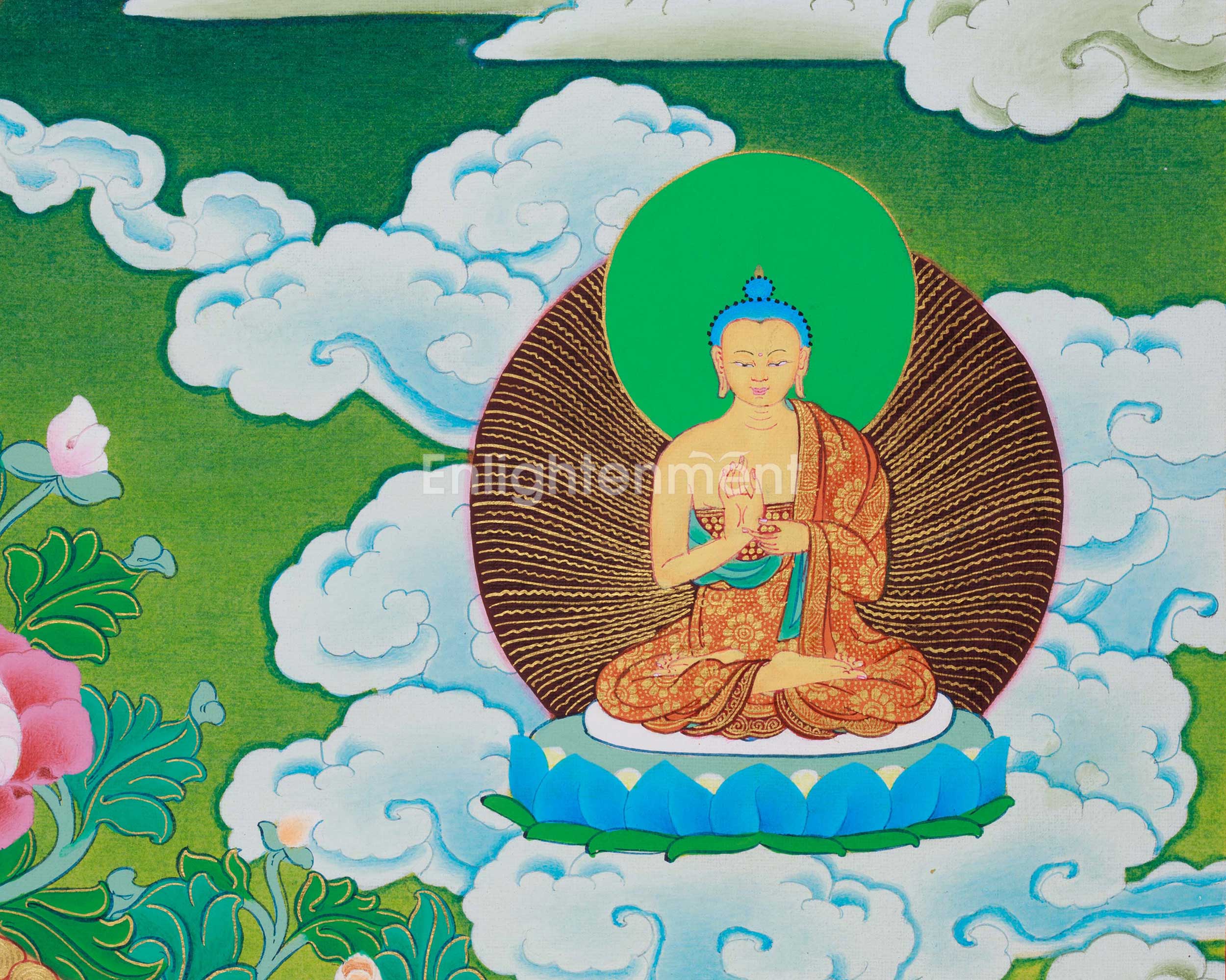 Gautam Buddh Thangka | Traditional Tibetan Buddhist Painting