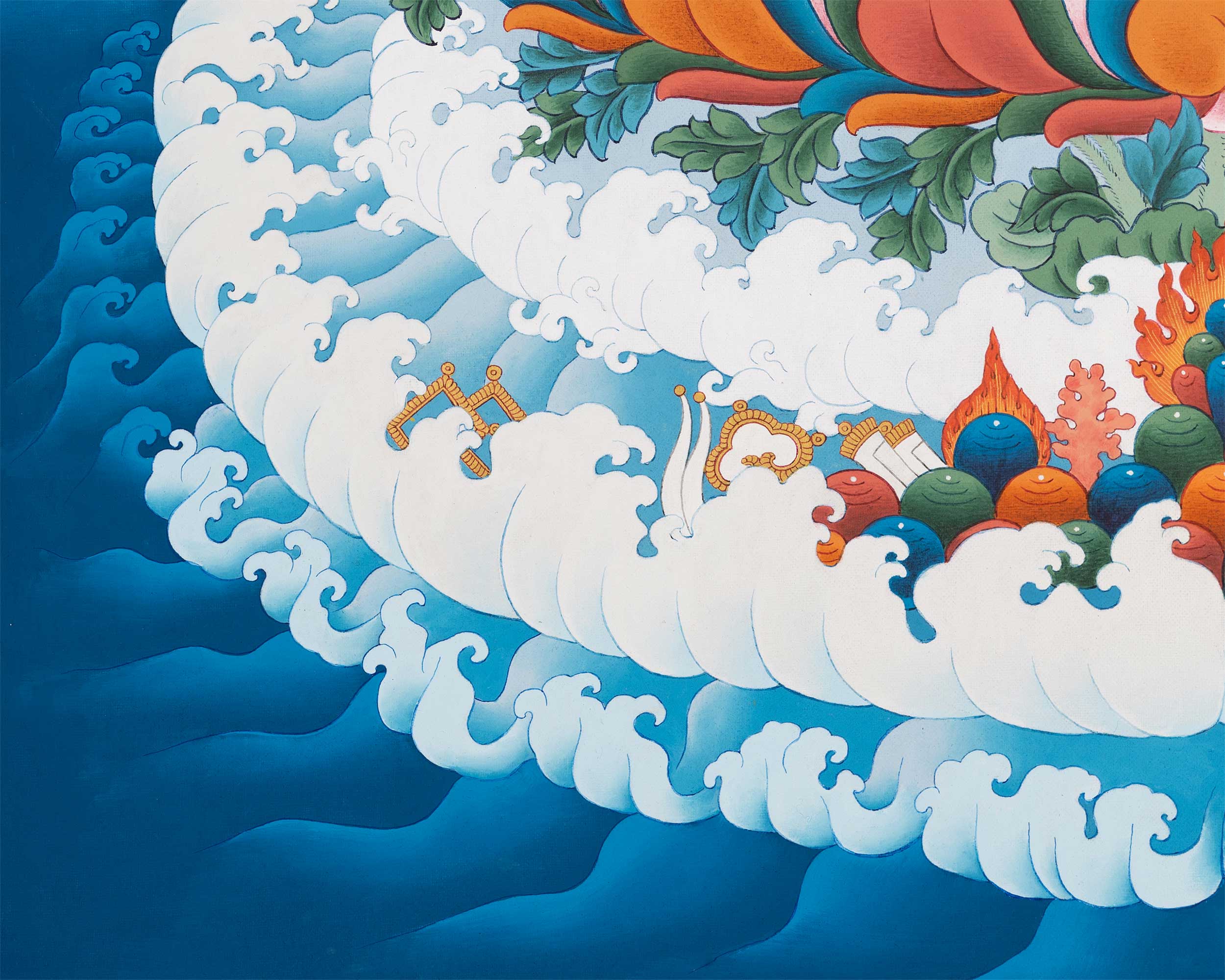 Unique Thangka of Manjushri Buddha