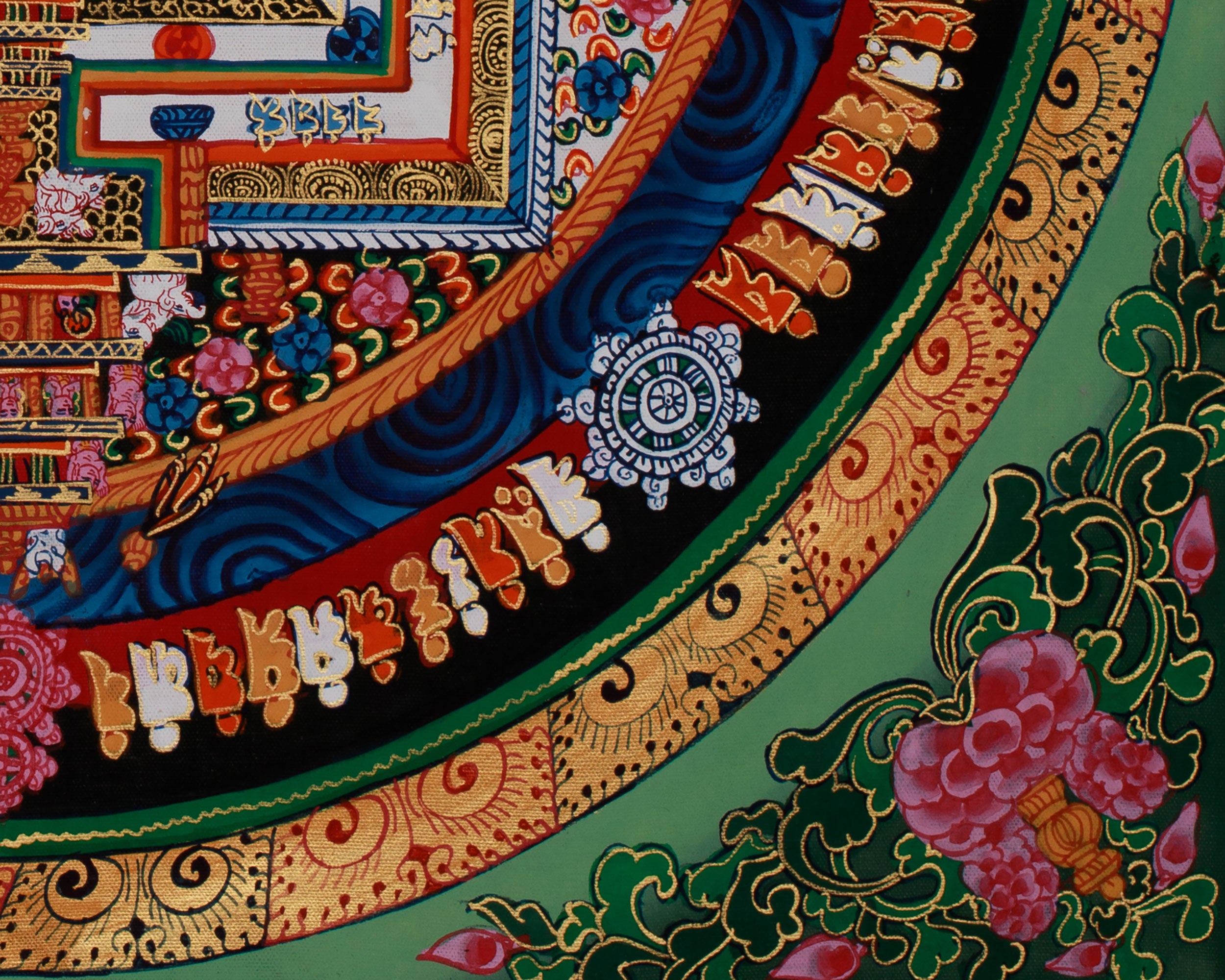Buddhist Kalachakra Mandala Thangka | A Cosmic Guide to Awakening
