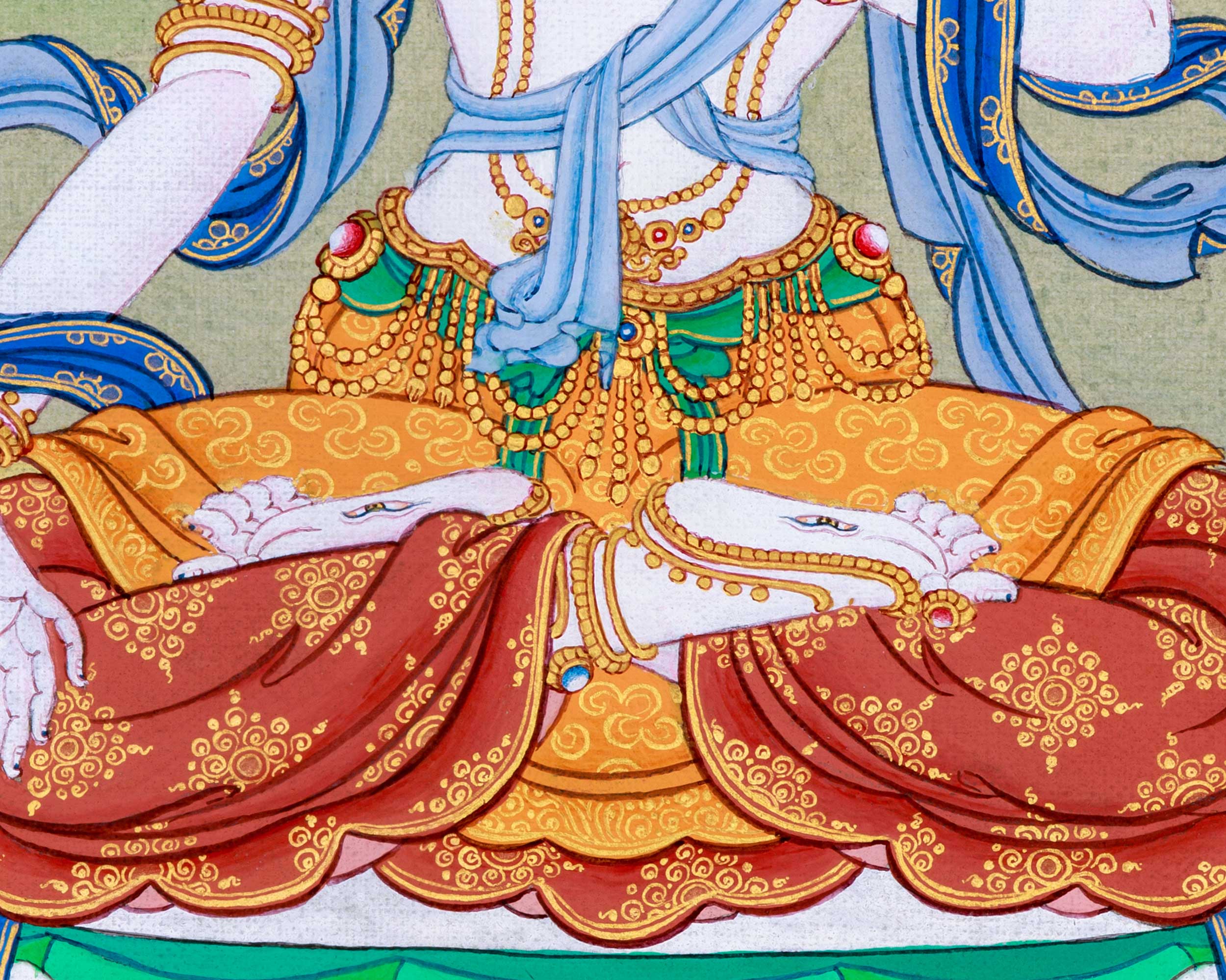 High Quality White Tara Thangka