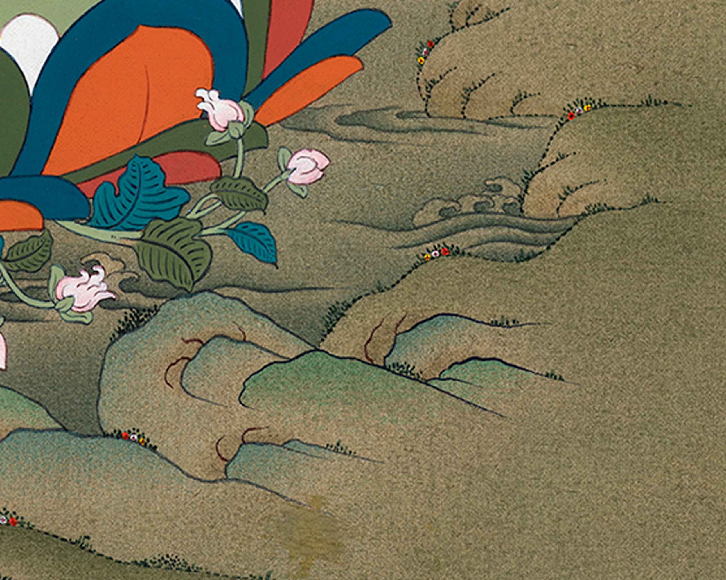 Traditional Kurkulla Thangka | Sacred Art For Daily Practice | Buddhist Decor