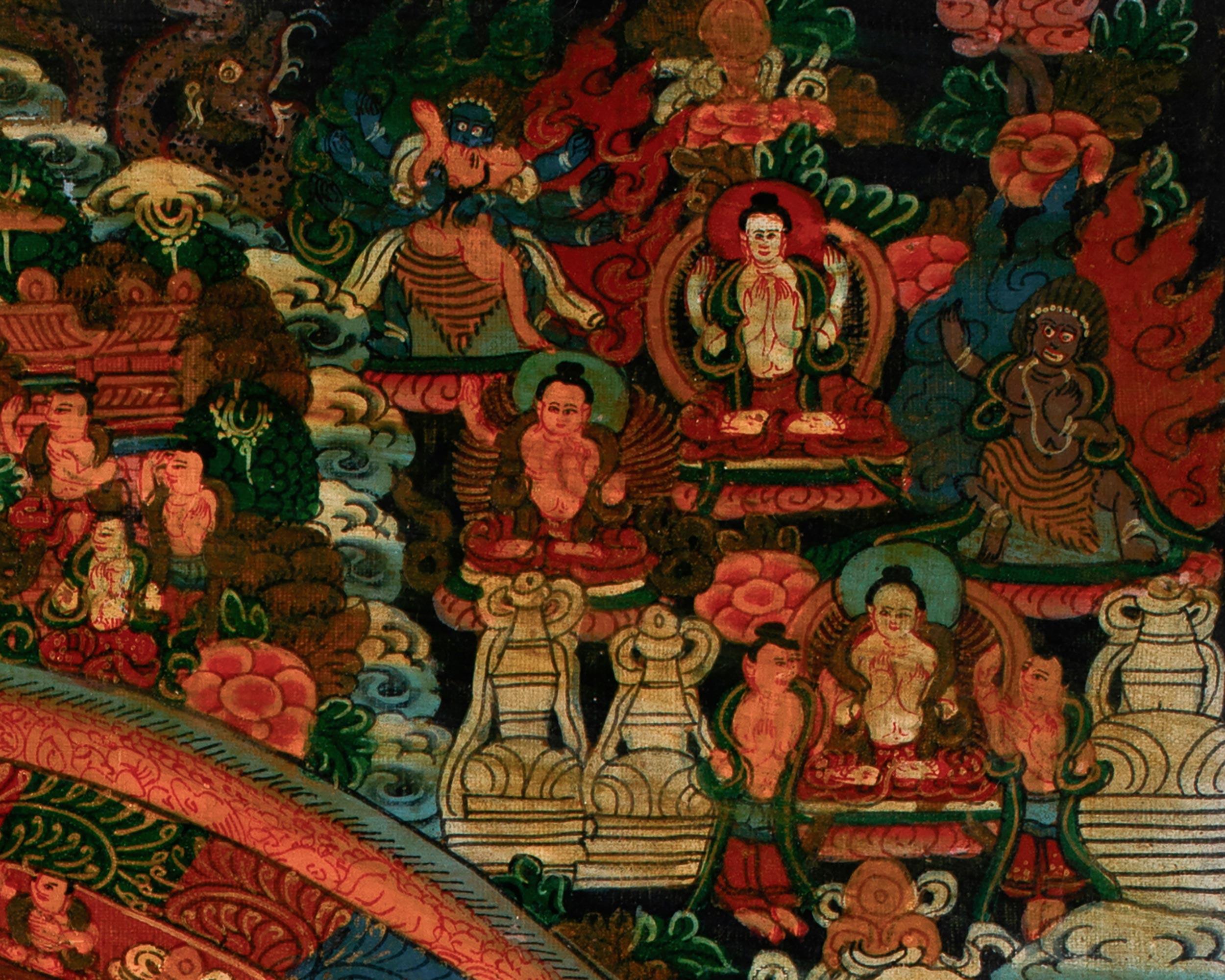 Chakrasambhara Mandala Thangka | Tantric Deity Wall Hanging
