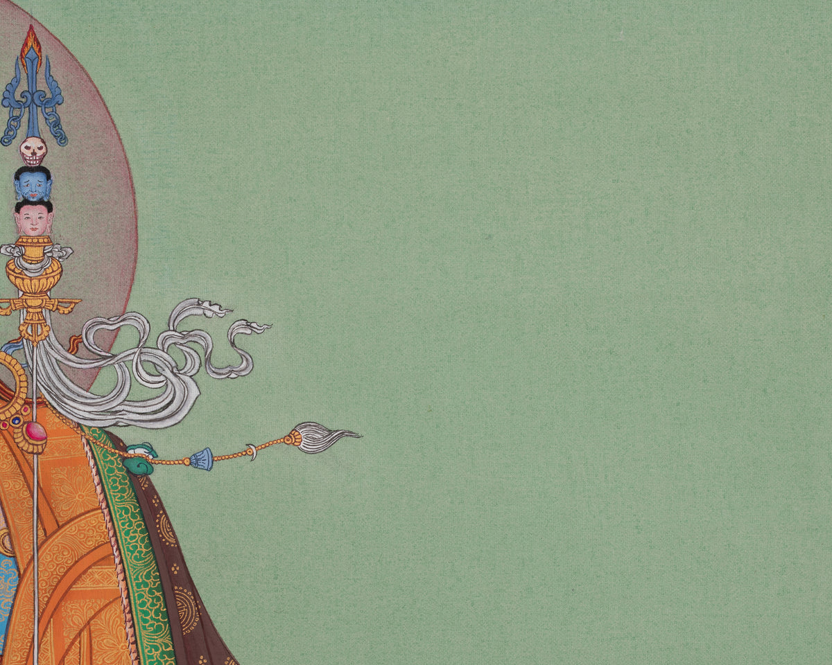 Lotus Born Guru Rinpoche Artwork | Padmasambhava Thangka