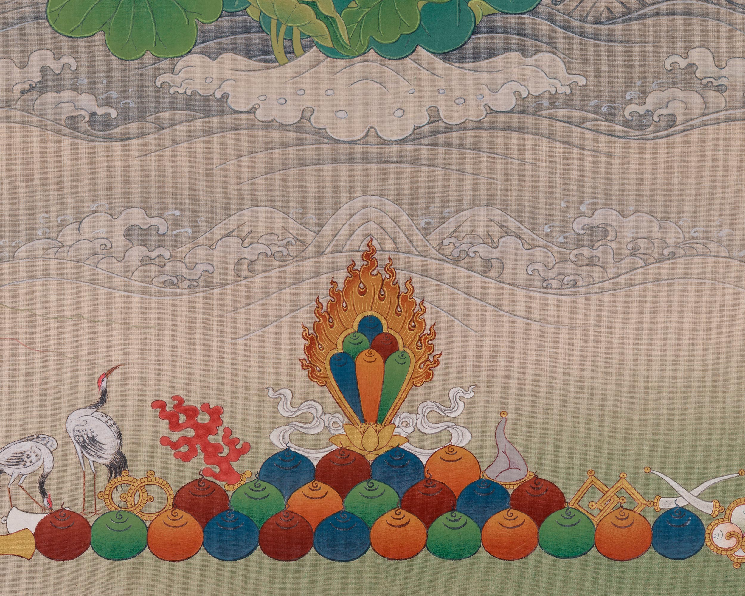 Goddess of Compassion Green Tara Thangka | Shyama Tara | female Buddha