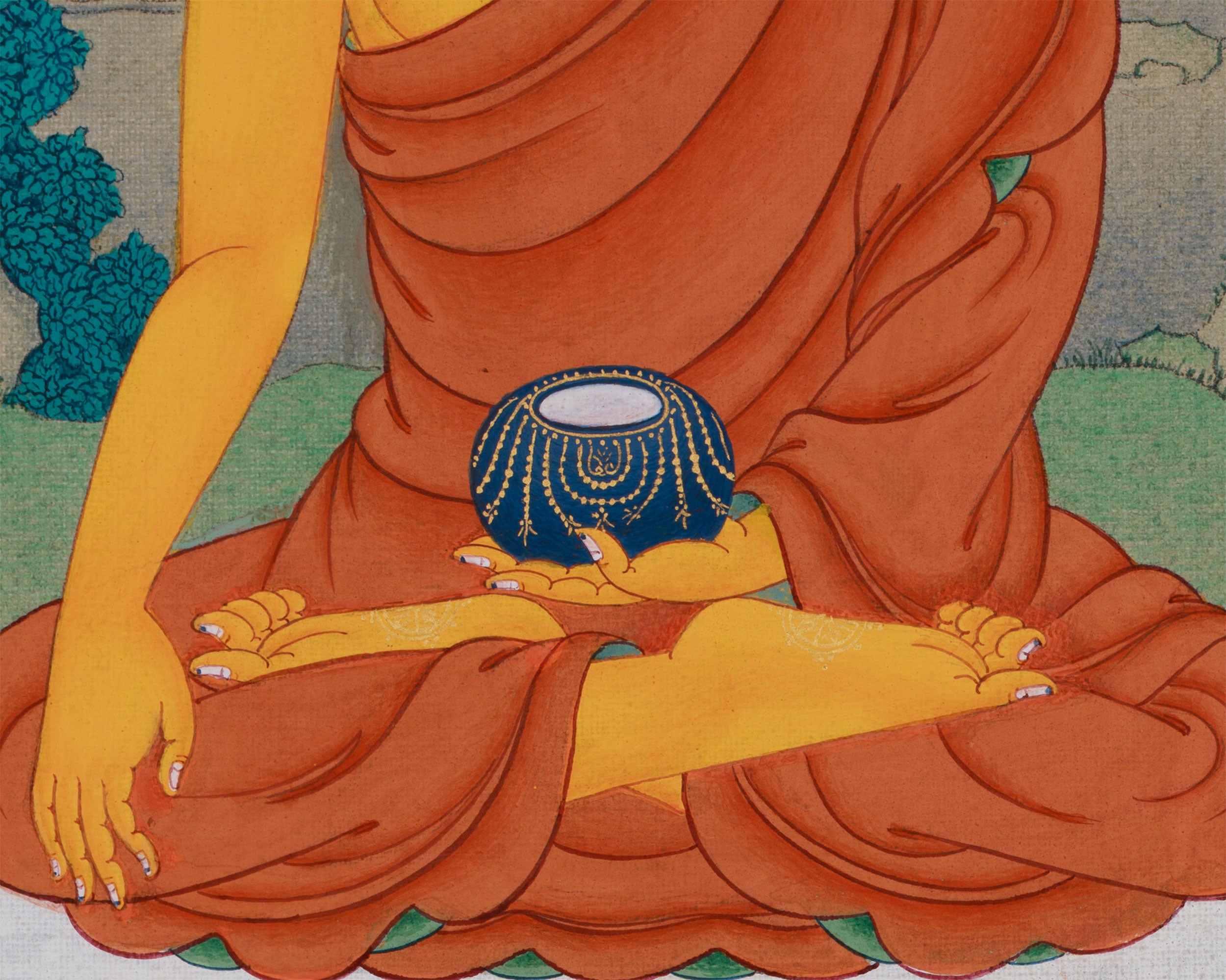 Dharma Teacher Shakyamuni Buddha Painting | Embodiment of Enlightenment