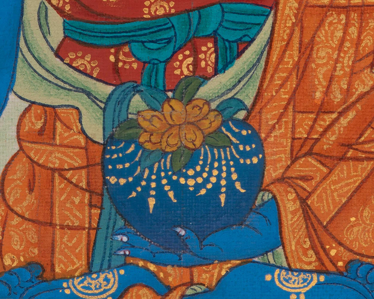 Bhaisajyaguru Buddhist Art | Medicine Buddha Painting | Sacred Buddhist Painting