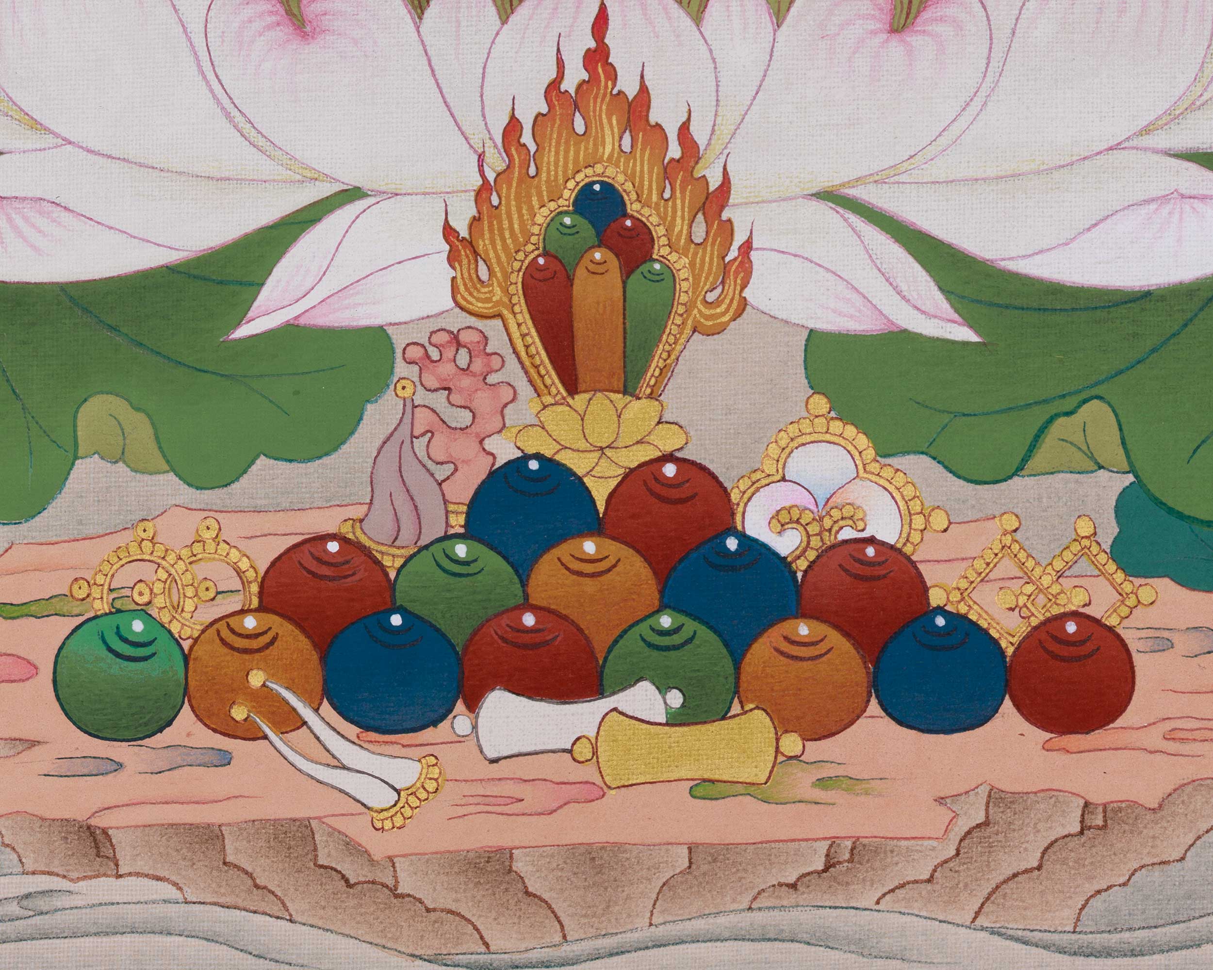 Himalayan Chenrezig Art | Sacred Avalokiteshvara Thangka | Compassion Deity