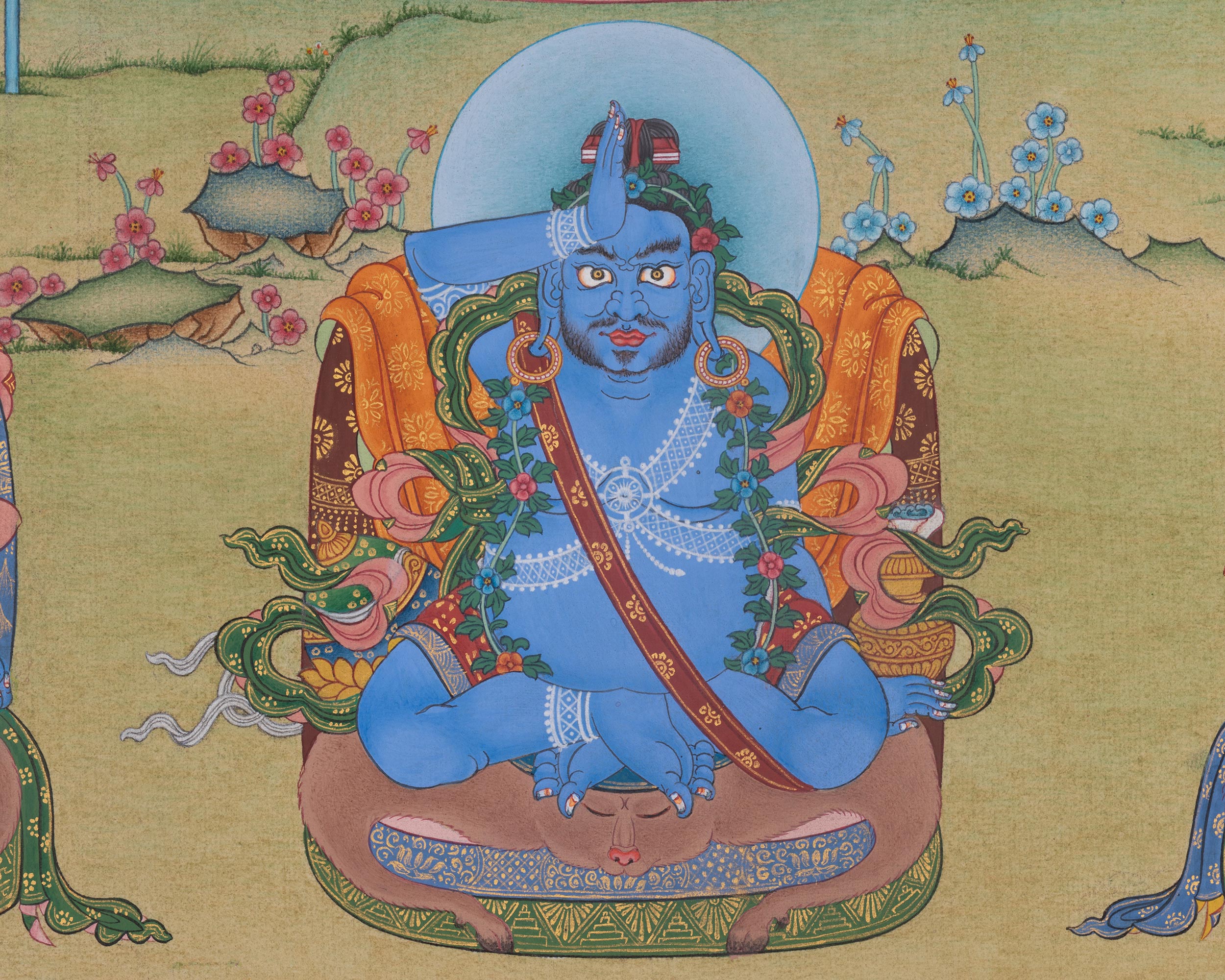Virupa Artwork | Mahasiddha Thangka | Sakya Lineage Master | Meditation Altar