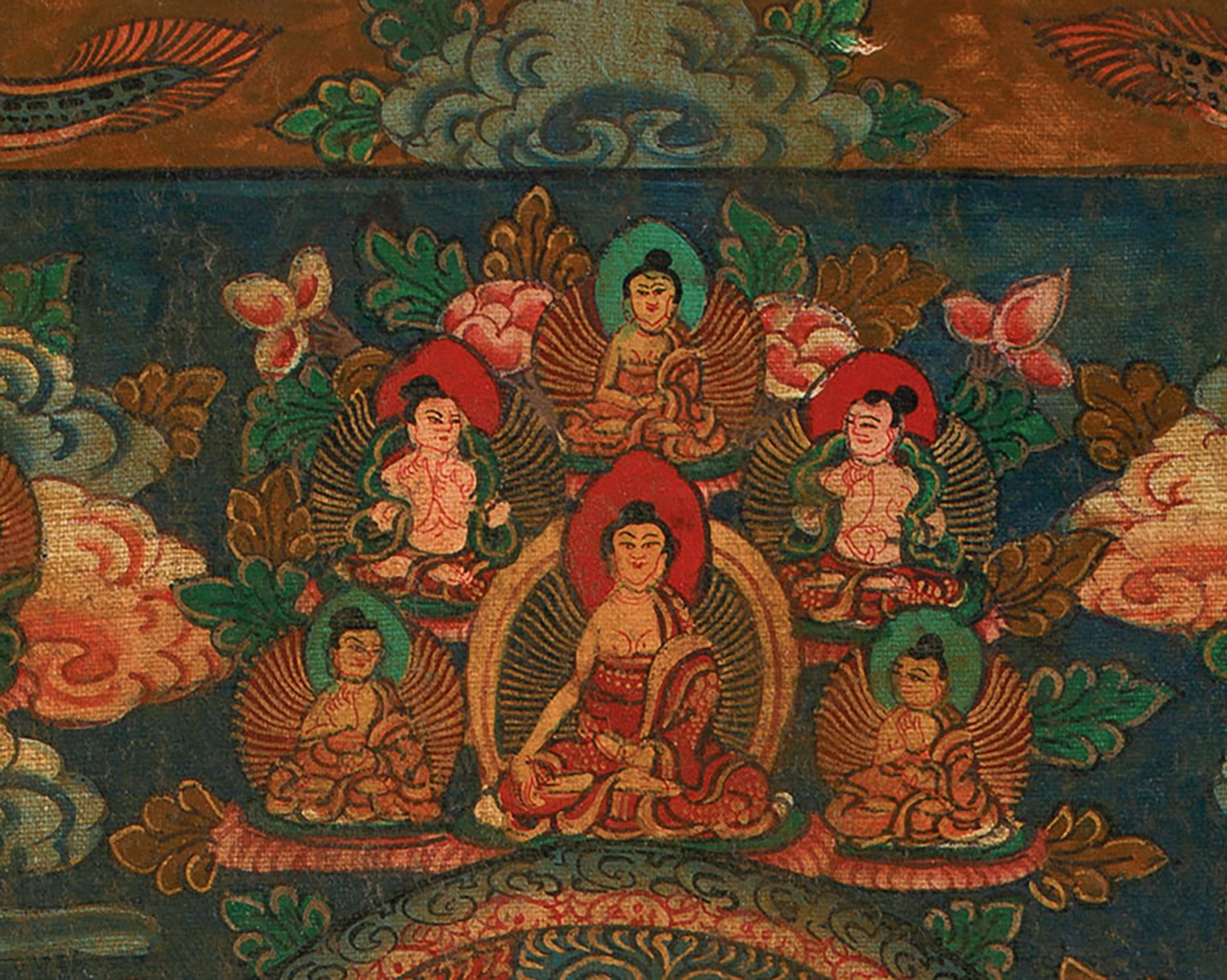 Three Wheel Buddha Mandala | Sacred Geometry Painting