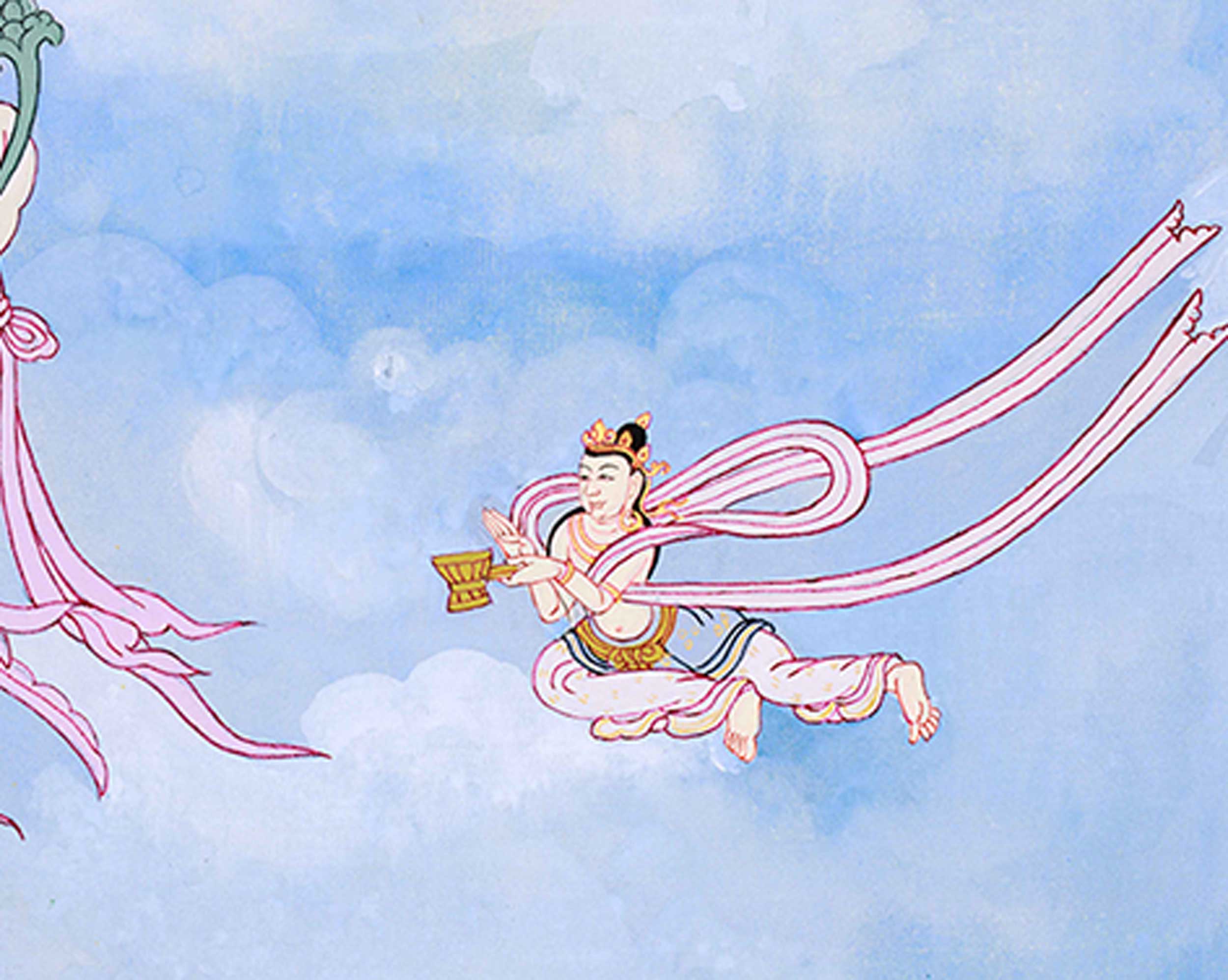 Cundi Thangka, Tantric Buddhist Goddess Art | Religious Art for Mediation