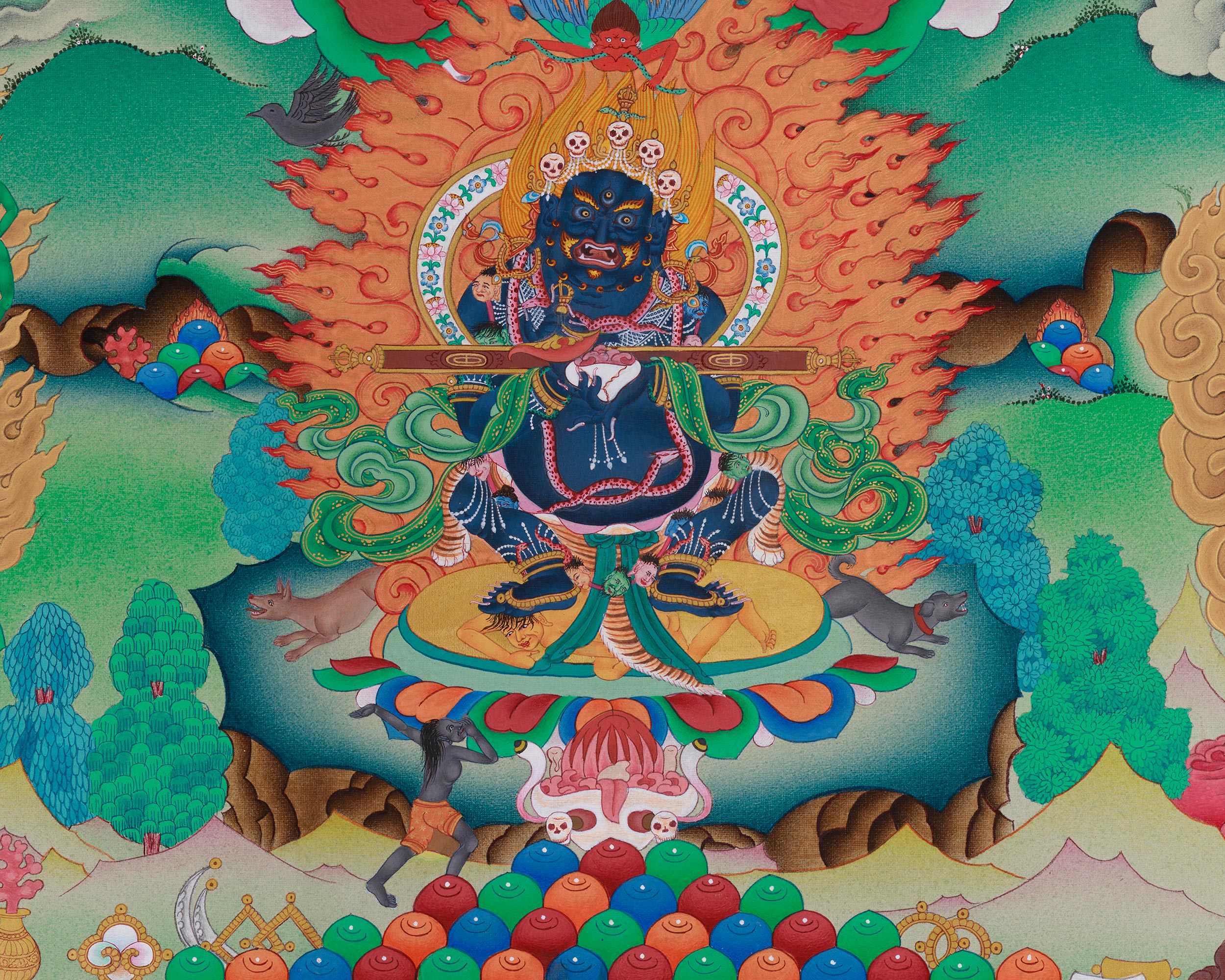 Authentic Hevajra Thangka | Symbol of Enlightened Union, Wisdom & Transformation