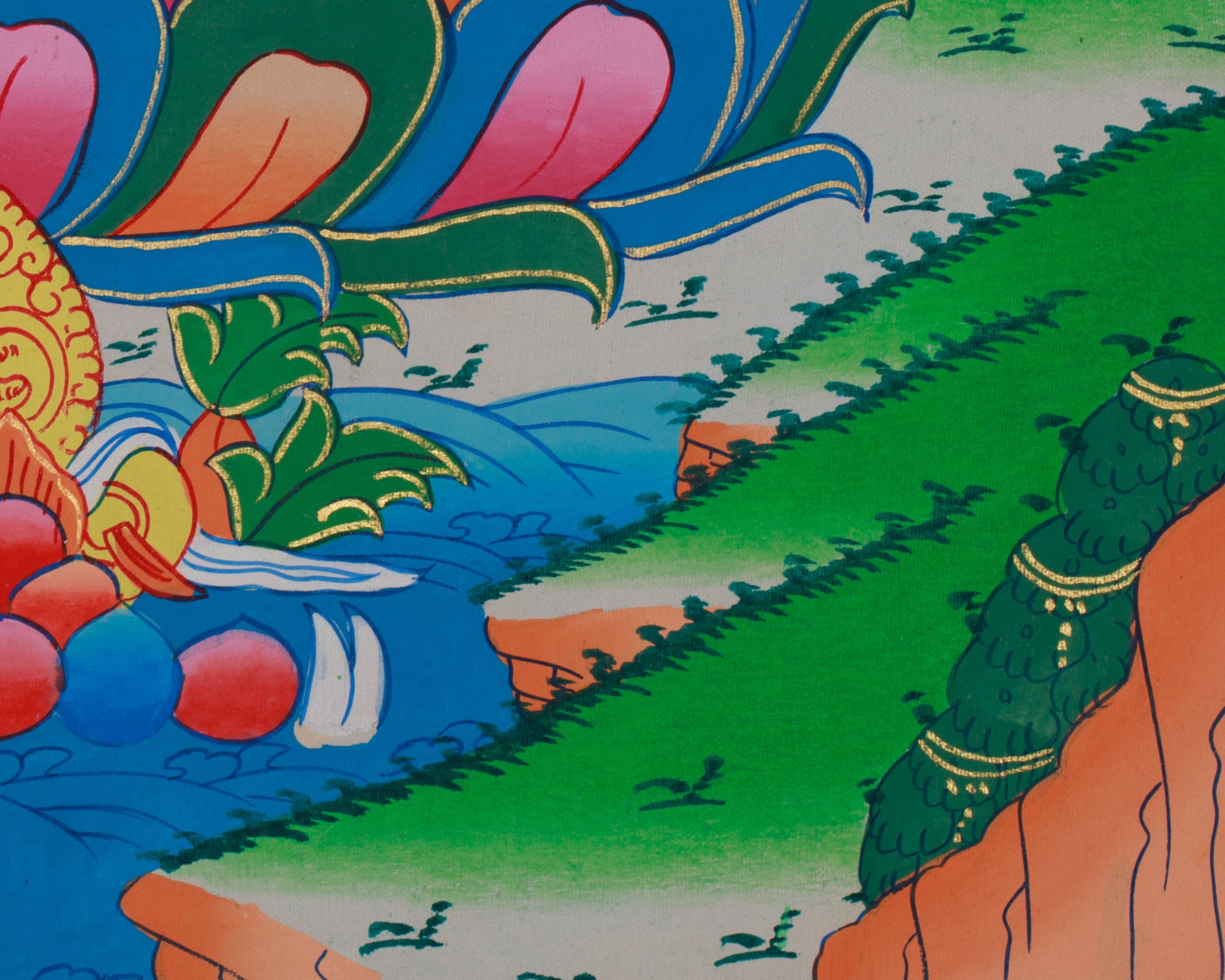 Longevity Buddha, Amitayus | Thangka for Healing and Long Life