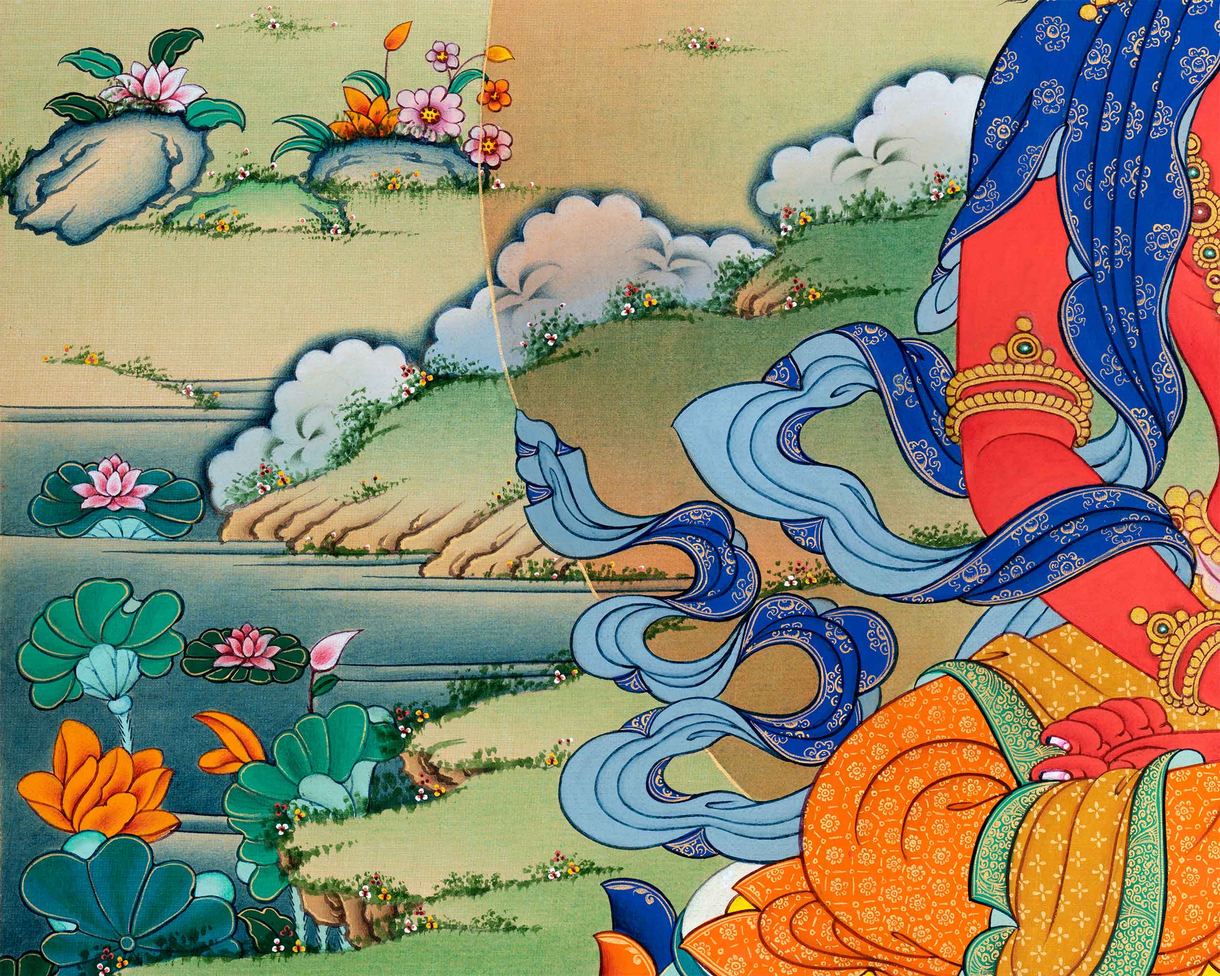 Amitayus, Buddha of Long Life Canvas Print | Buddha of Longevity Unveiled