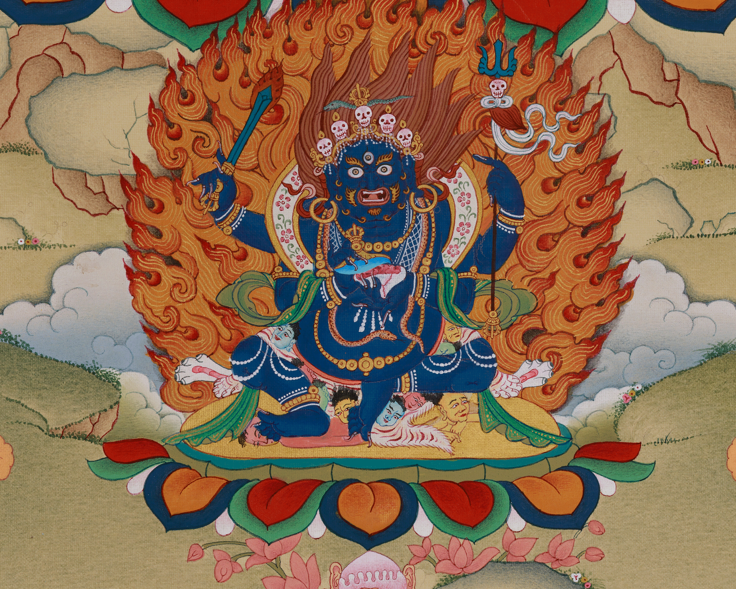Spiritual Chakrasamvara Thangka | Khorlo Demchog | Symbol of Divine Union