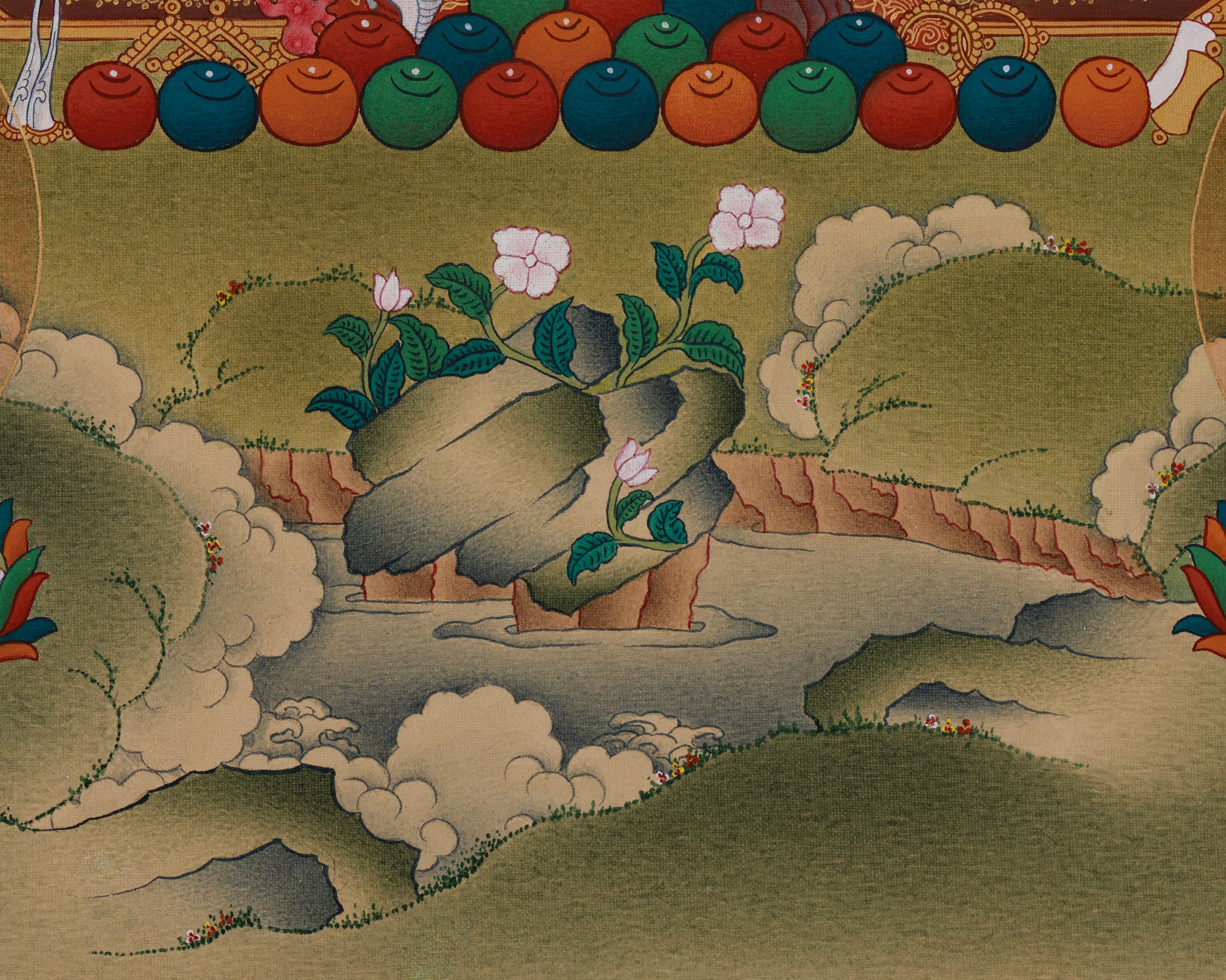 Asta Medicine Buddha Thangka | Sacred Eight Medicine Buddhas Healing Artwork