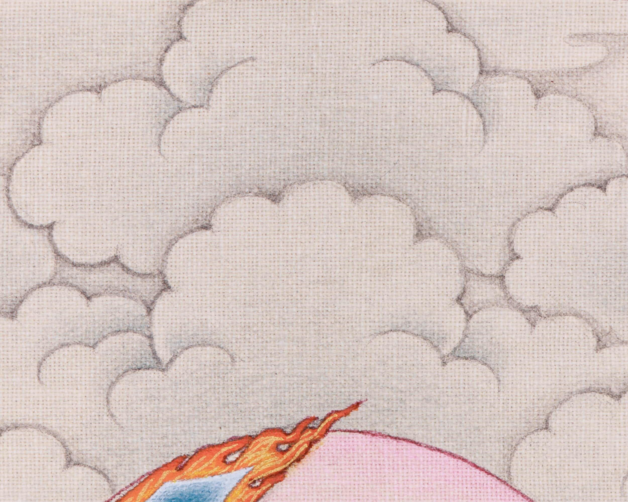 Sacred Compact Manjushri Thangka | Wisdom, Insight & Spiritual Awakening