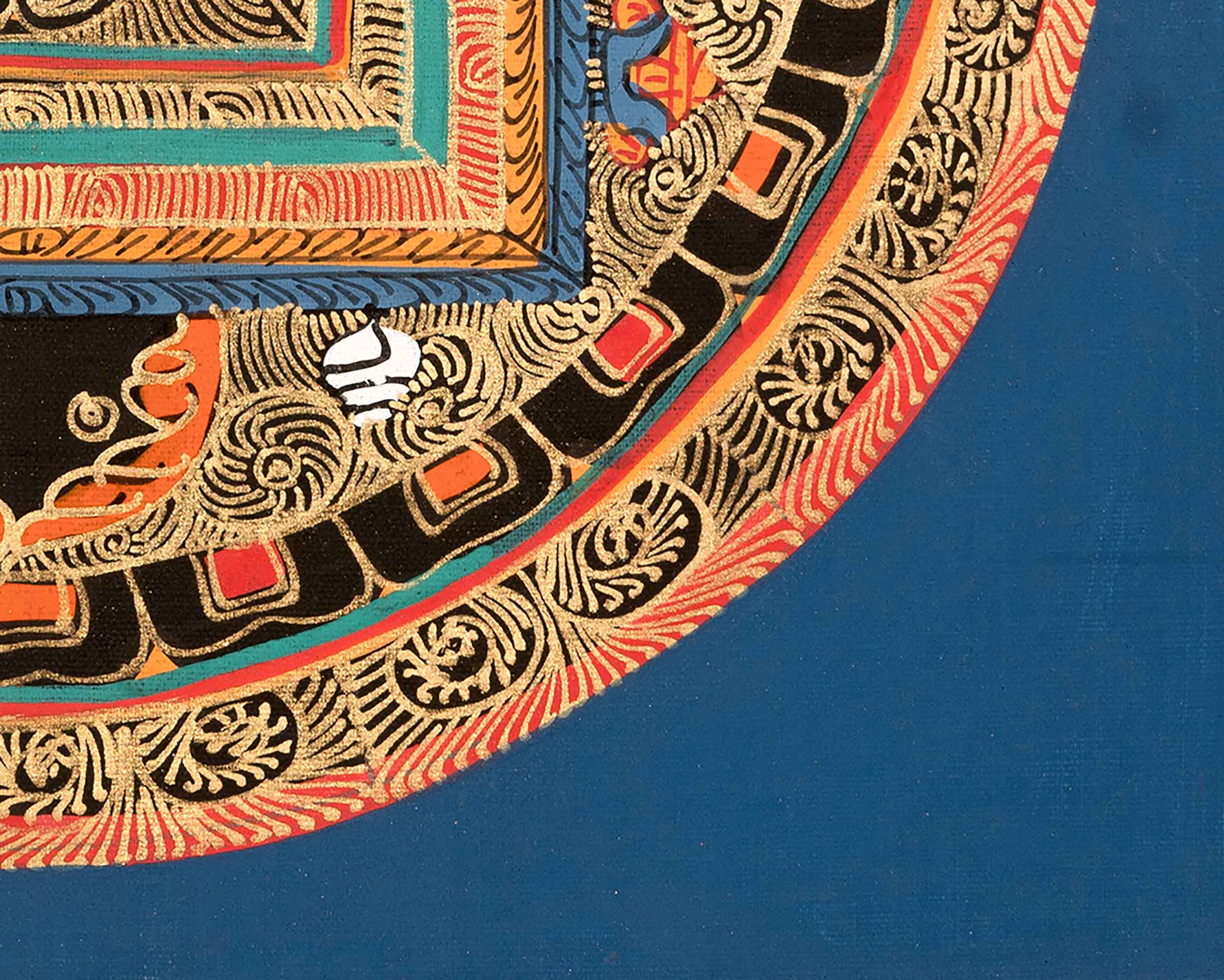 Traditional Om Mandala | Tibetan Artwork for Spiritual Meditation