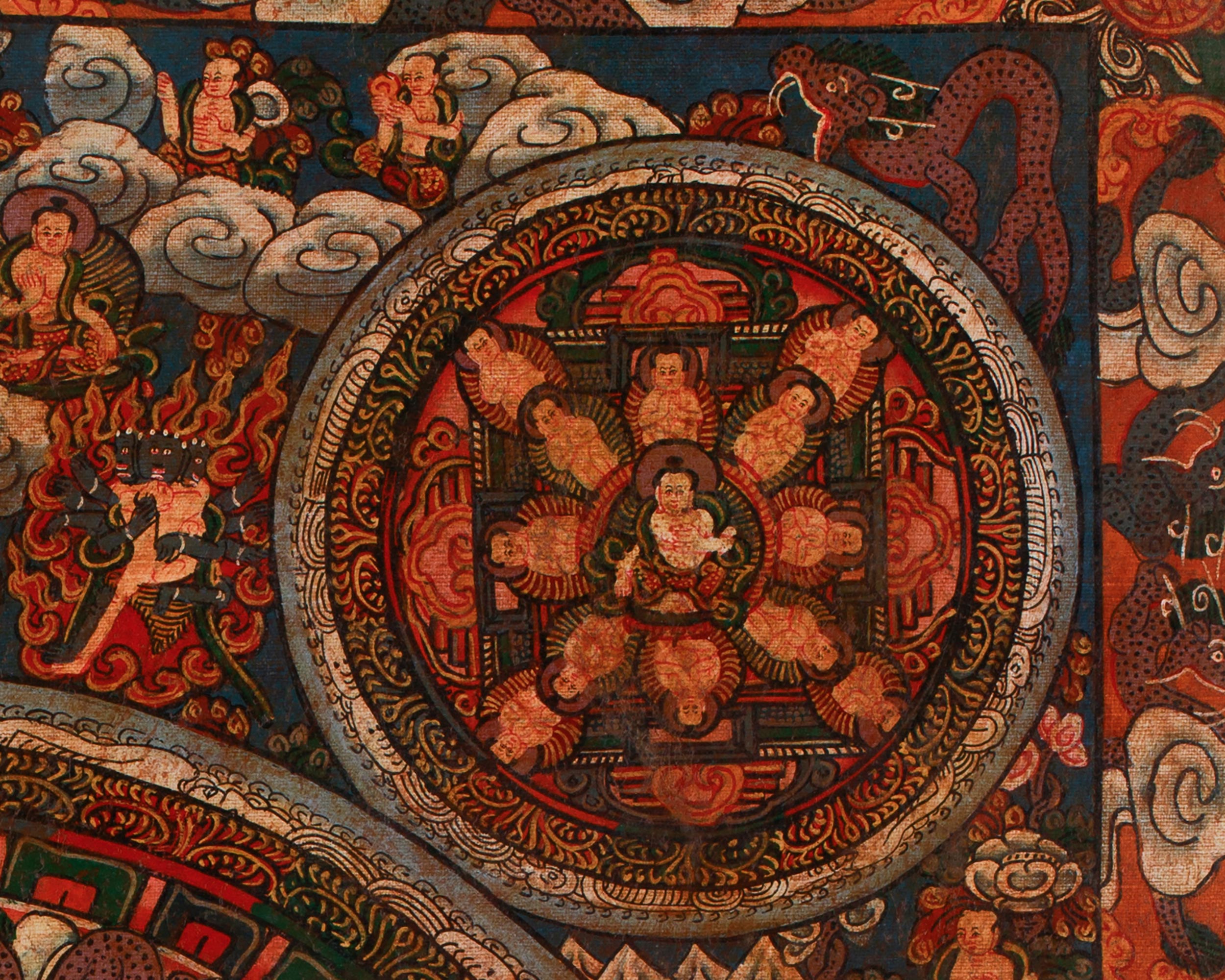 Original Deity Mandala Thangka | Vajrayana Mandala Painting