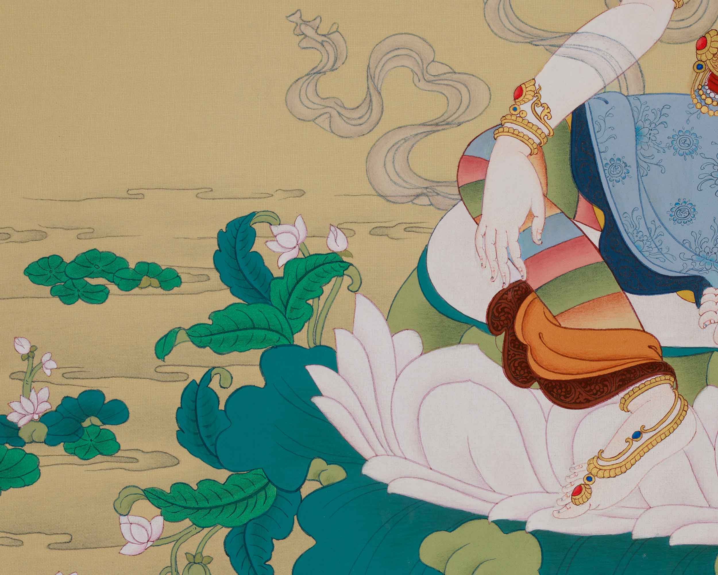 Spiritual Thangka of Chenrezig | Bodhisattva of Infinite Compassion