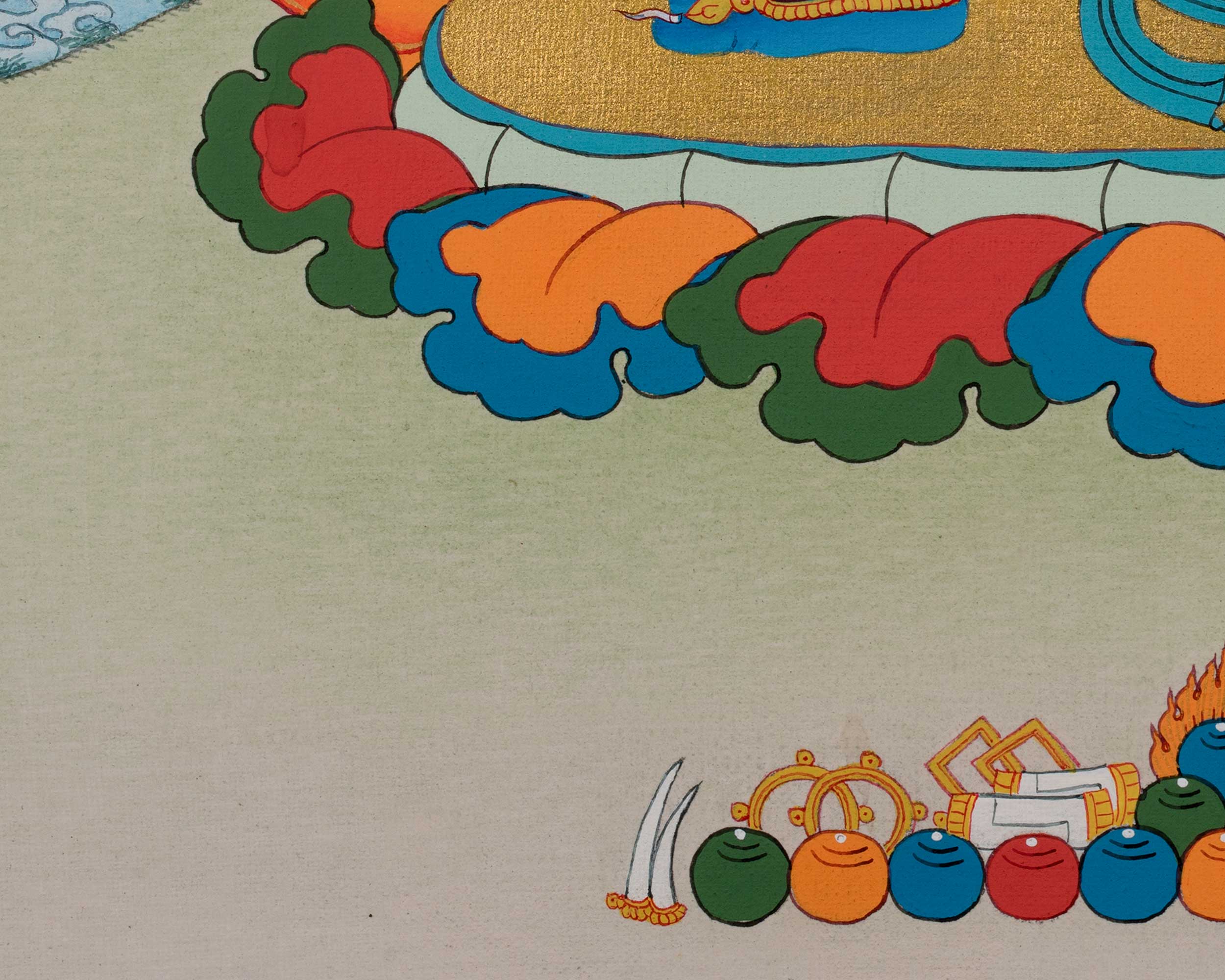 Bodhisattva Vajrapani Thangka | Tibetan Buddhist Art