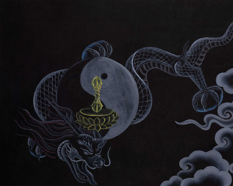 Chenrezig Bodhisattva Thangka Print | Bodhisattva Of Compassion | Buddhist Wall Décor