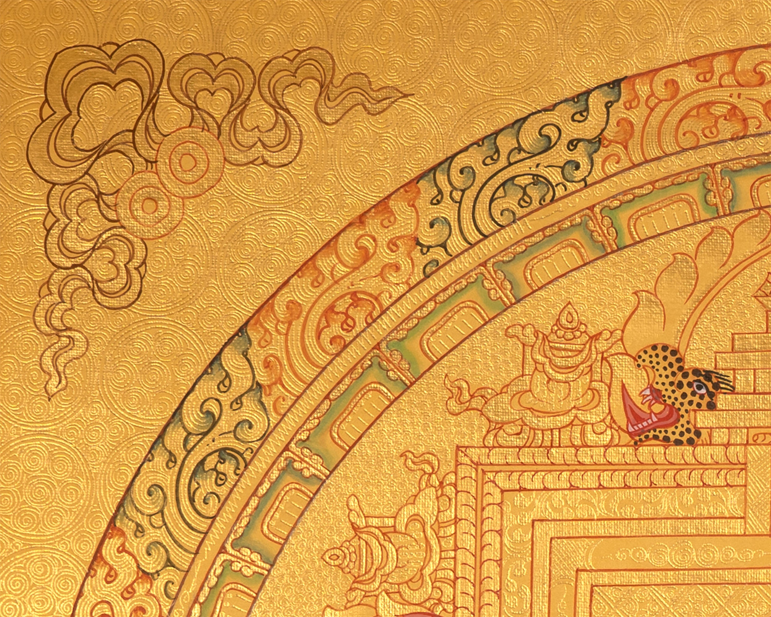 Samanthabhadra Buddha Shakti Mandala | Hand-Painted Tibetan Thangka