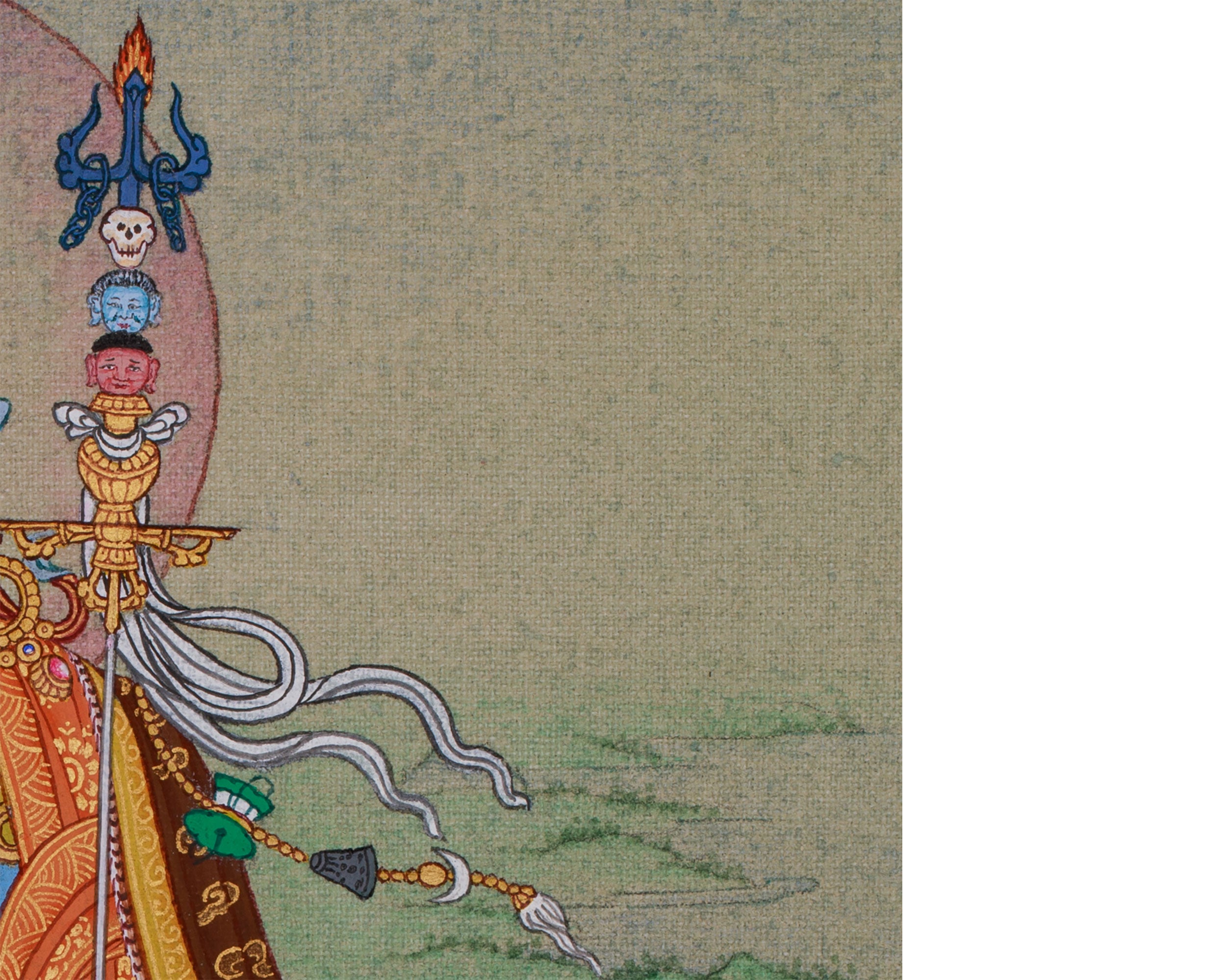 Enlightened Master Guru Rinpoche | Small Tibetan Art of Enlightenment and Protection