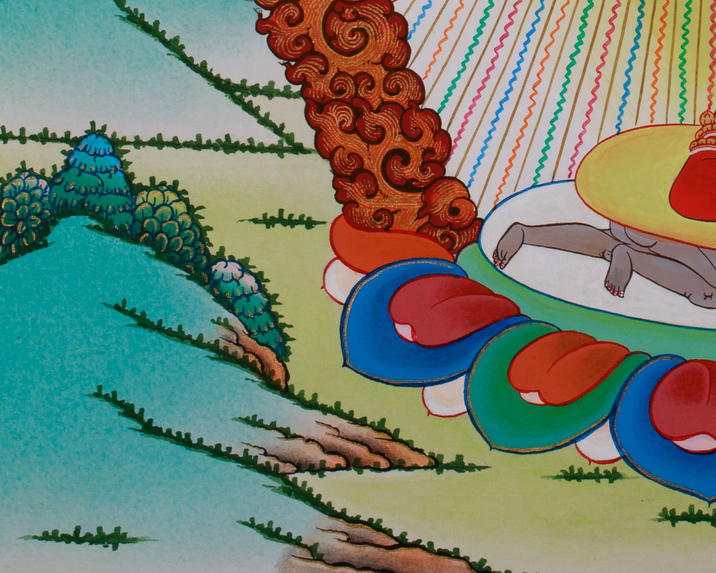 Hand Painted Vajravarahi Thangka | Dorje Phagmo Sacred Painting
