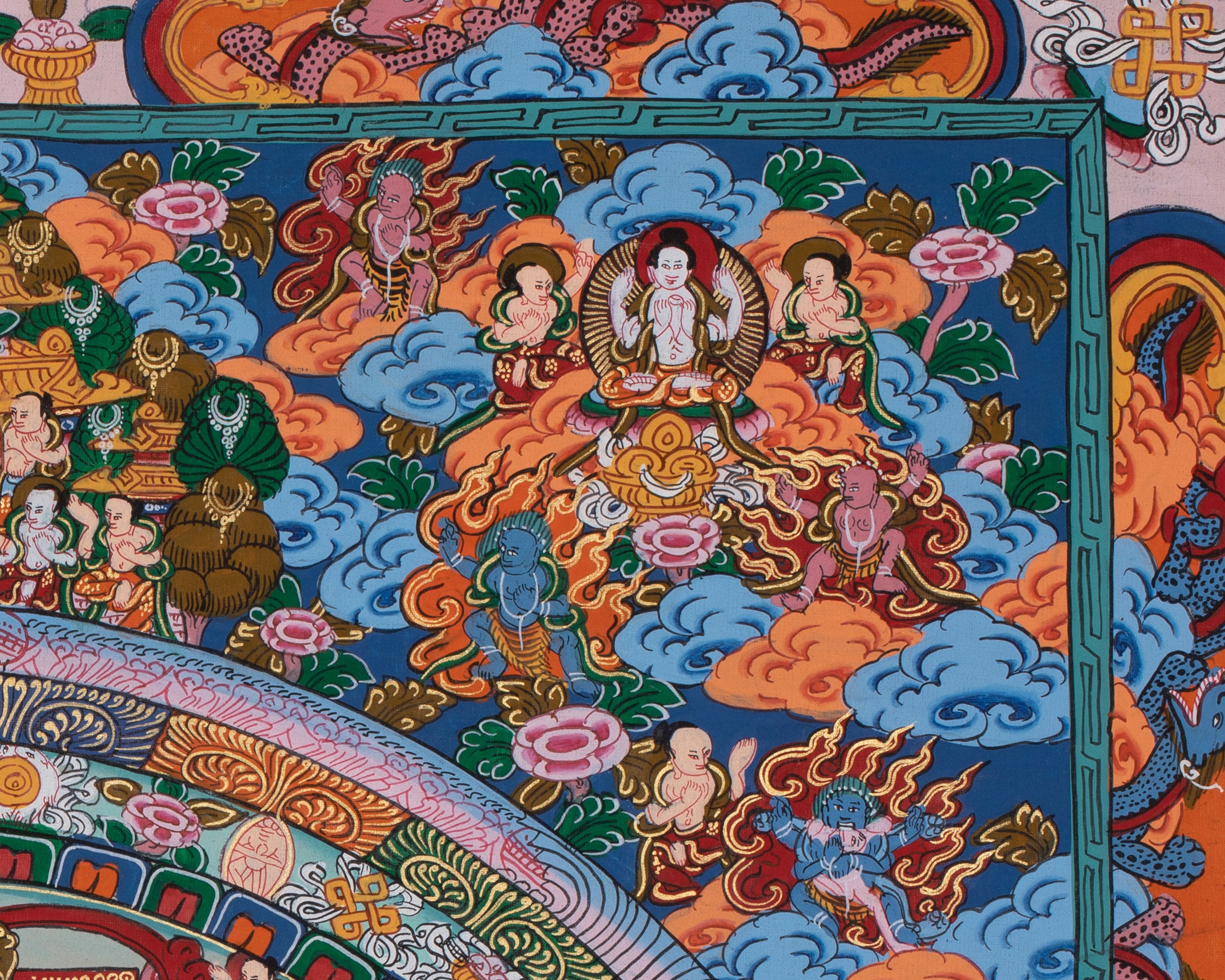 Vairocana Buddha Mandala Thangka | For Tantric Meditation & Awakening