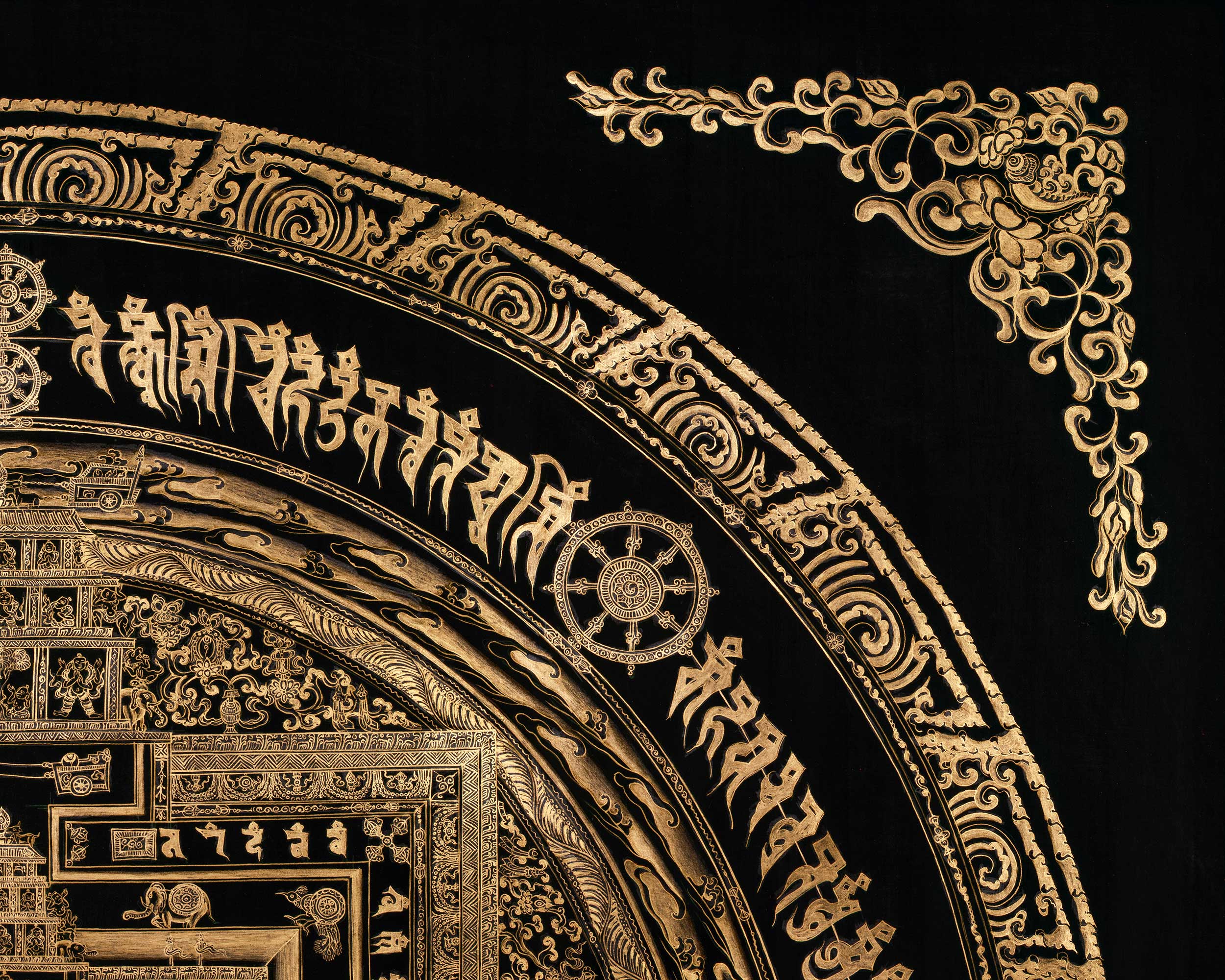 Exquisite Kalachakra Mandala, Wheel of Time | Symbolizing Cosmic Balance and Transformation