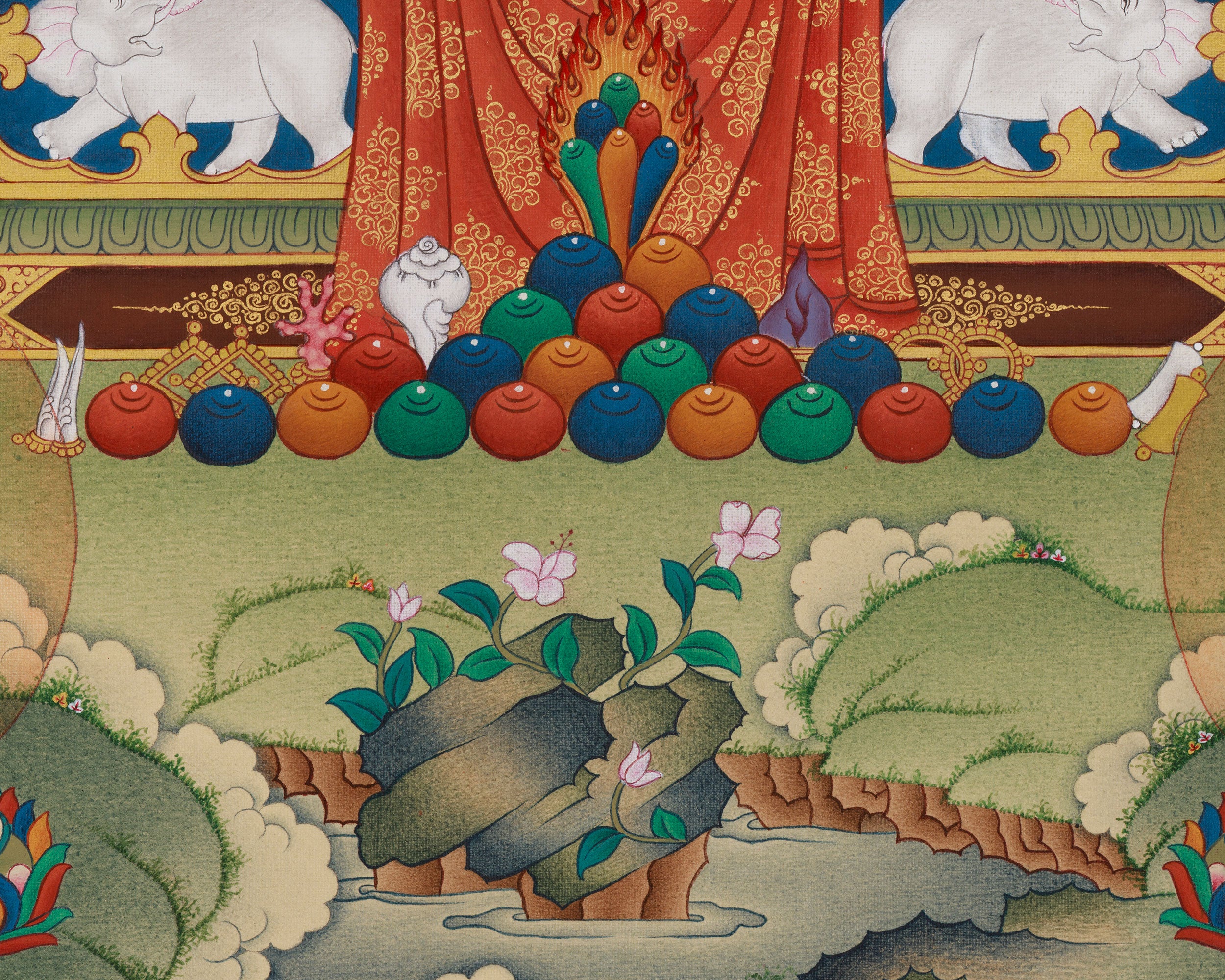 Traditional Art of the Eight Medicine Buddhas | Healing, Enlightenment, and Compassion for Devotion