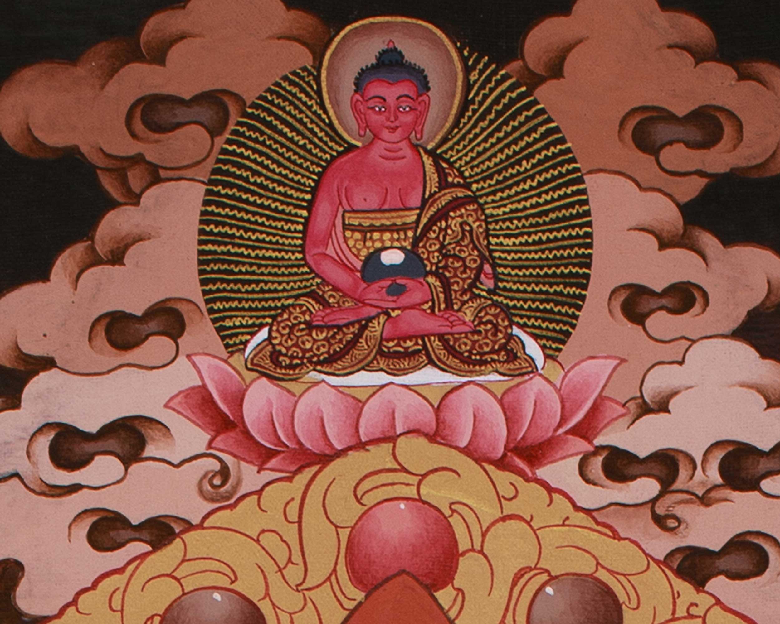 1000 Armed Chenrezig With Amitabha Thangka | Bodhisattva of Compassion