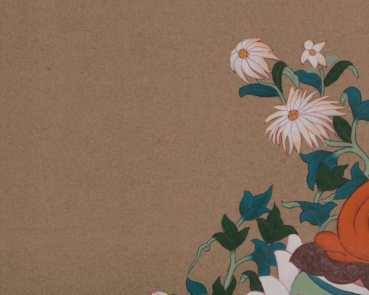 Siddhartha Gautama Buddha Thangka | Shakyamuni Historical Buddha Artwork