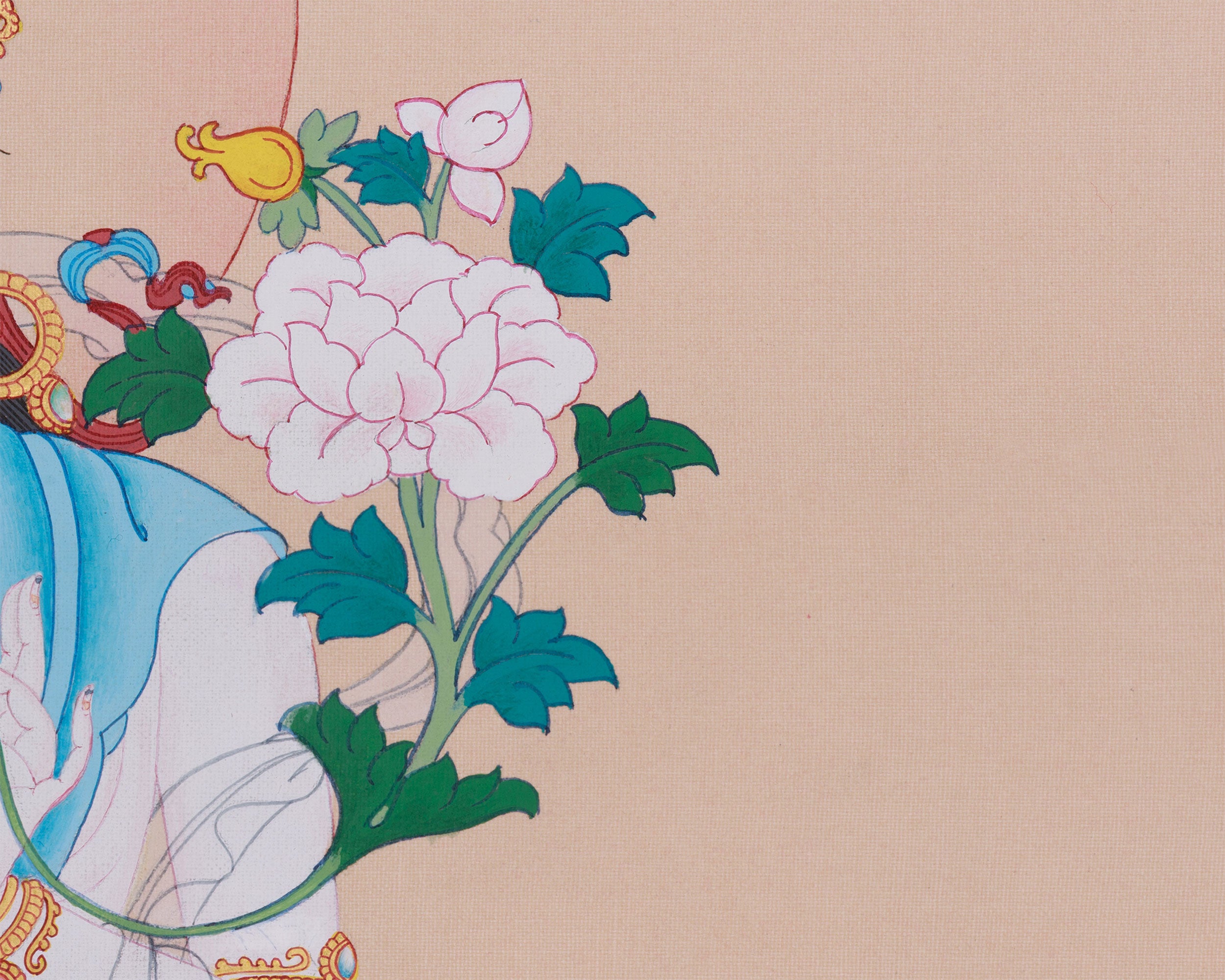 Longevity Goddess, White Tara Thangka | Deity of Healing and Compassion