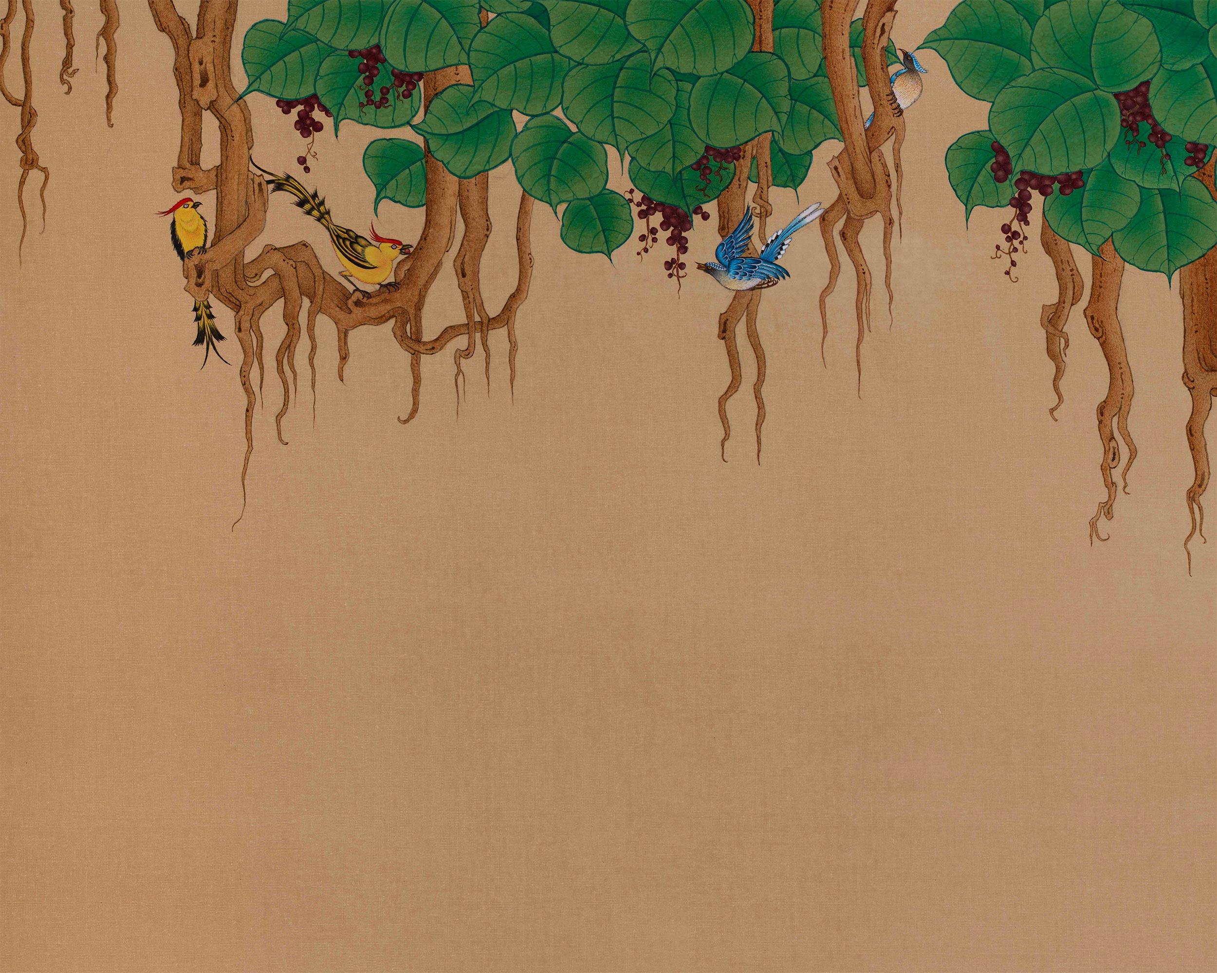 Standing Shakyamuni Buddha’s Blessings | Thangka of Spiritual Awakening | LHASA Stone Pigments