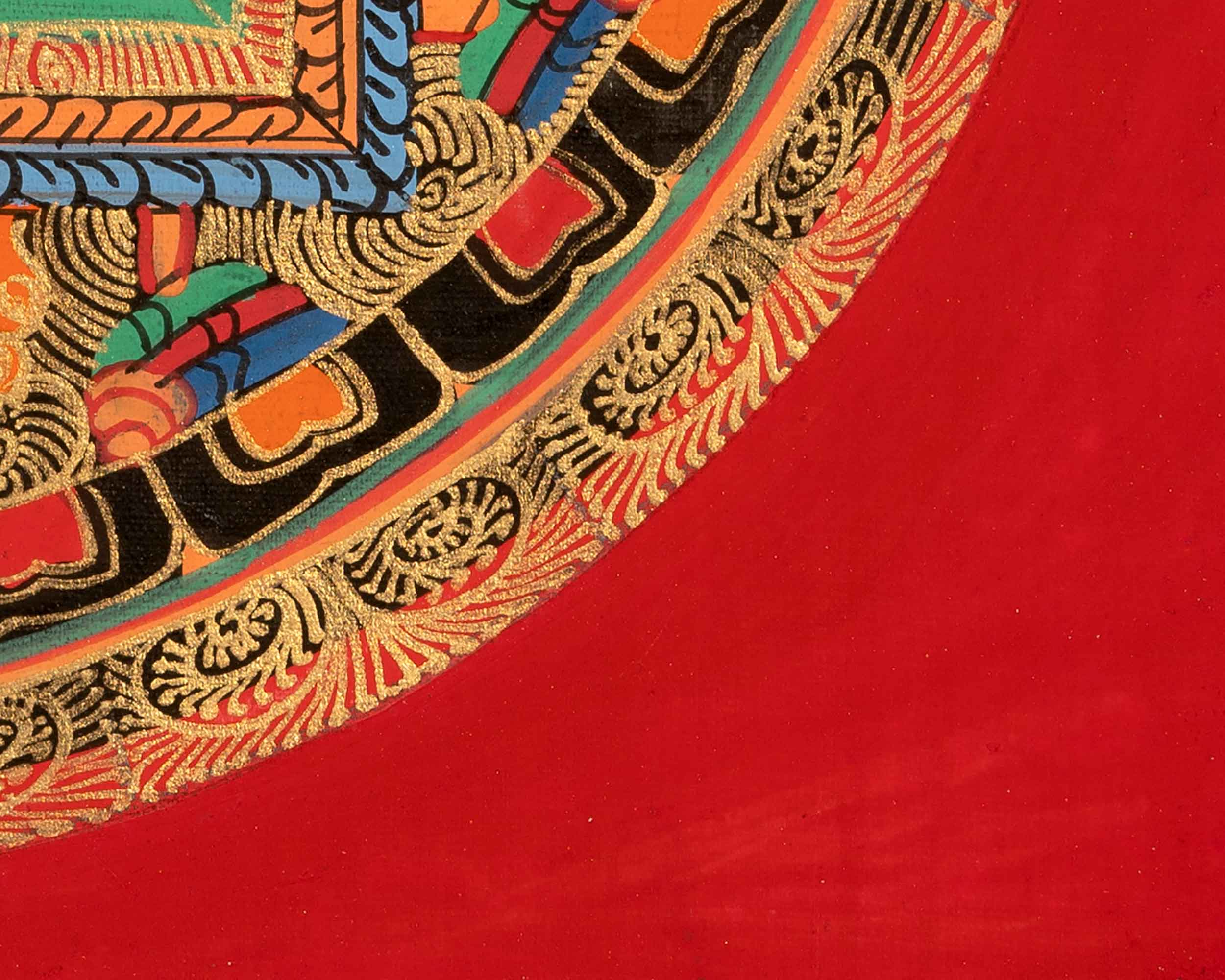 Tibetan Mantra Mandala | Vibrant Symbolism for Mindfulness and Balance