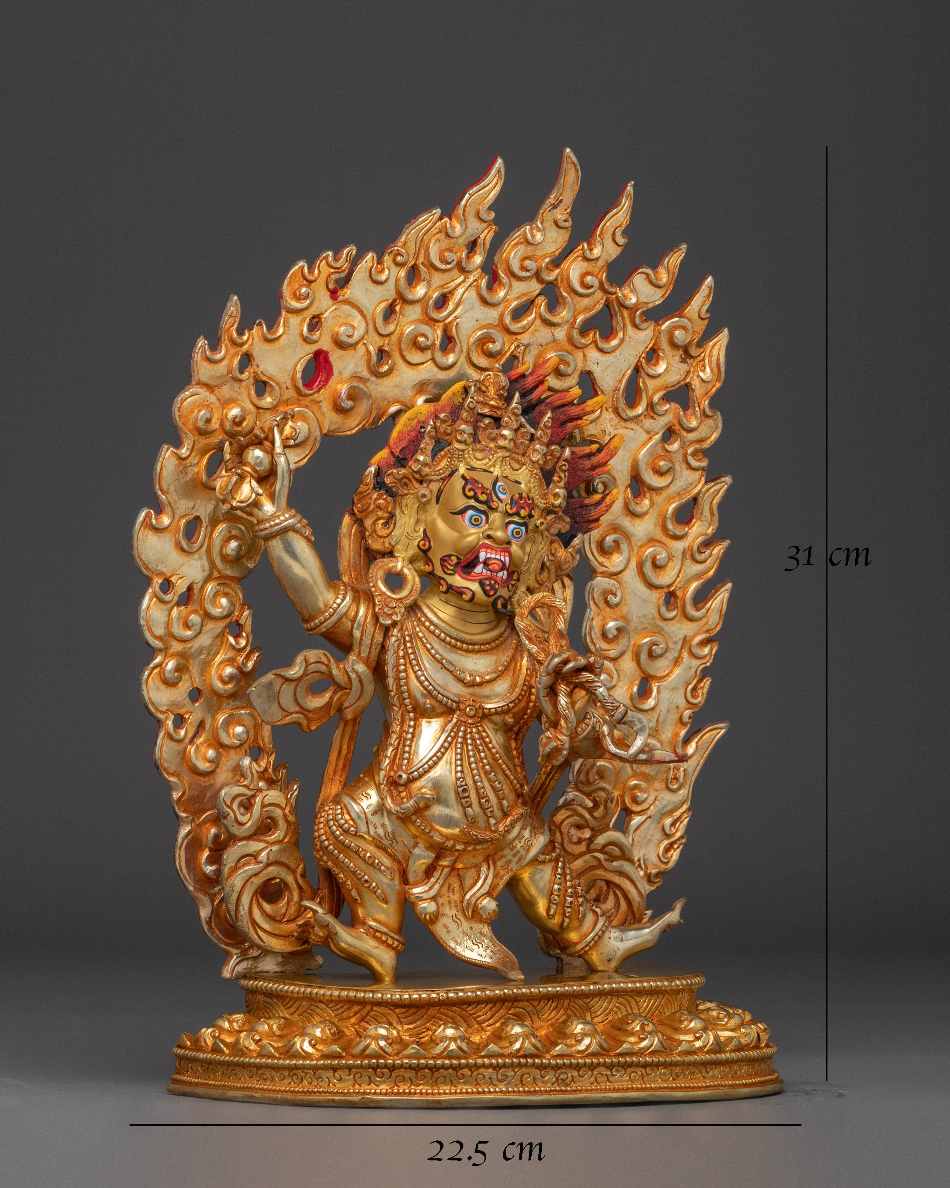 vajrapani-electric-gold-statue