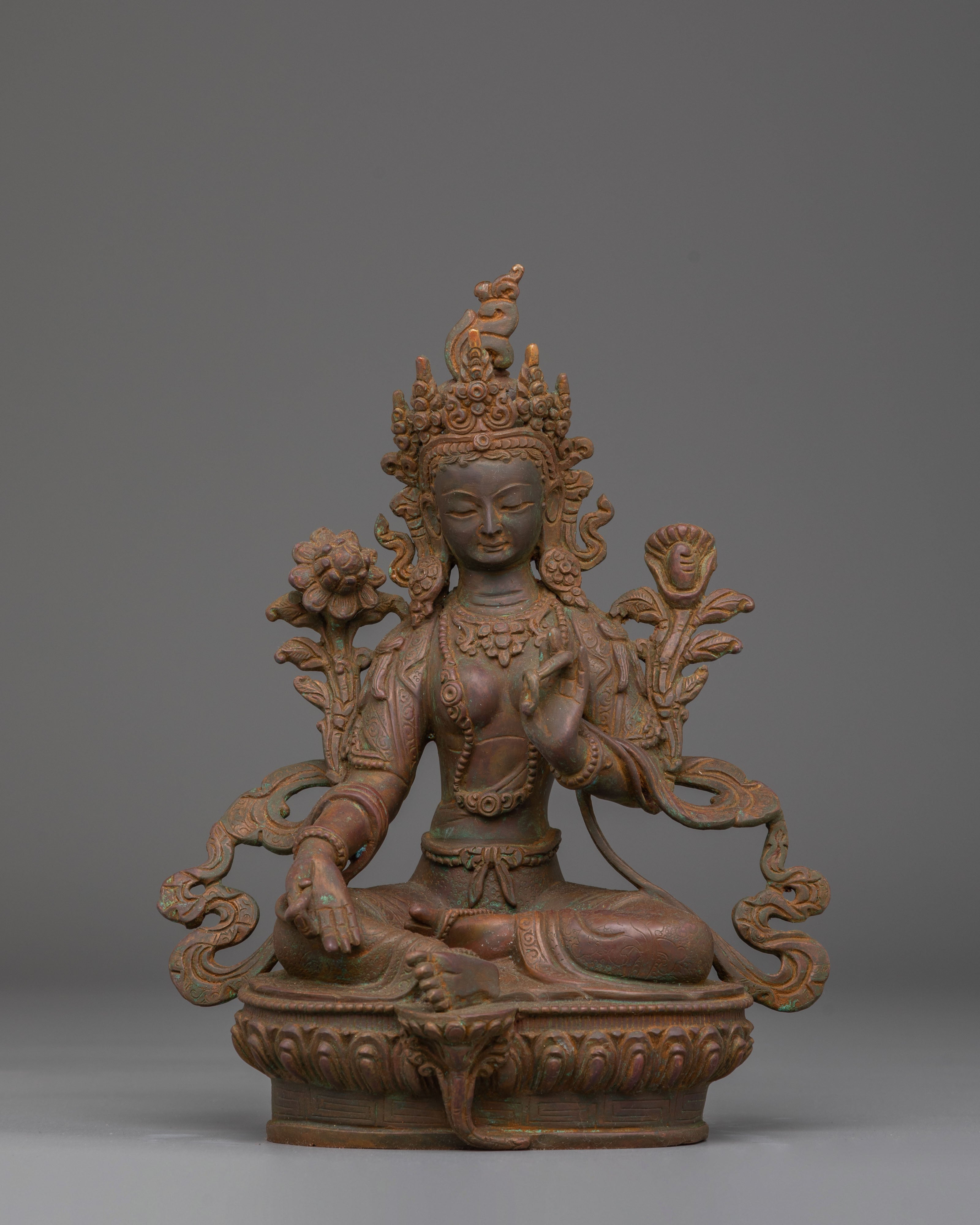 Divine Bodhisattva Green Tara Handmade Statue