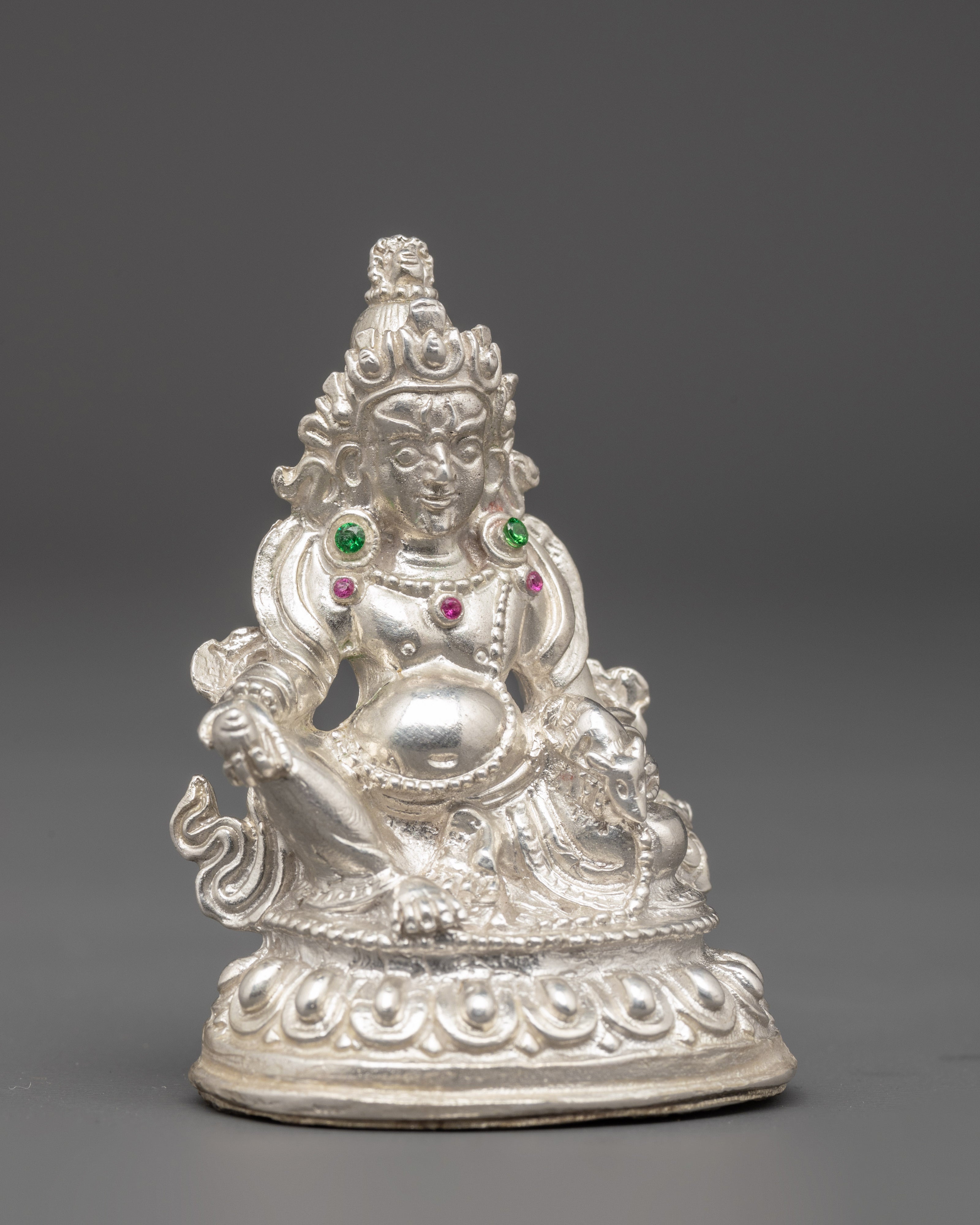 Tibetan Dzambhala Wealth Deity Statue | God of Prosperity & Abundance