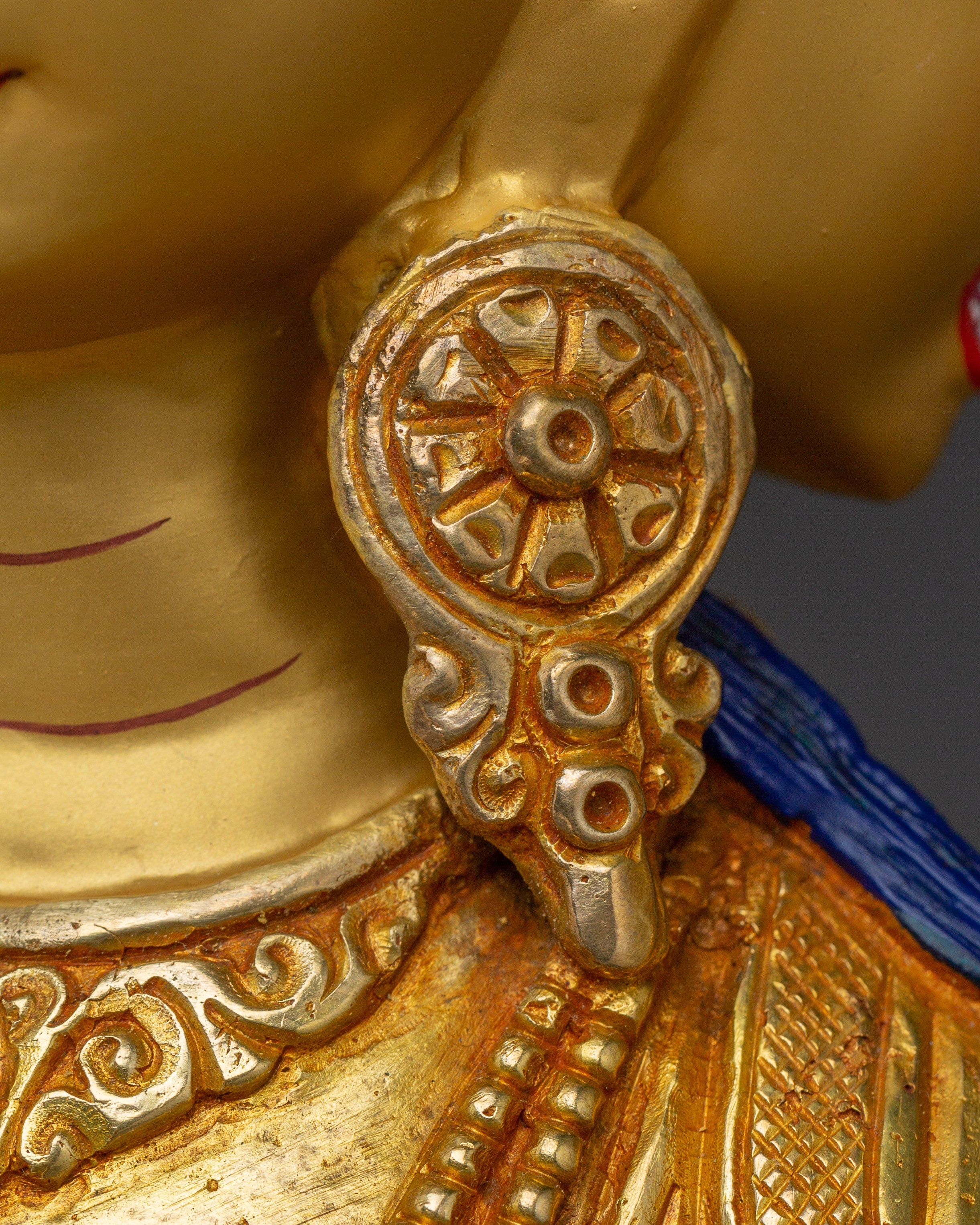 Maha Manjushri Golden Statue | Bodhisattva of Supreme Wisdom