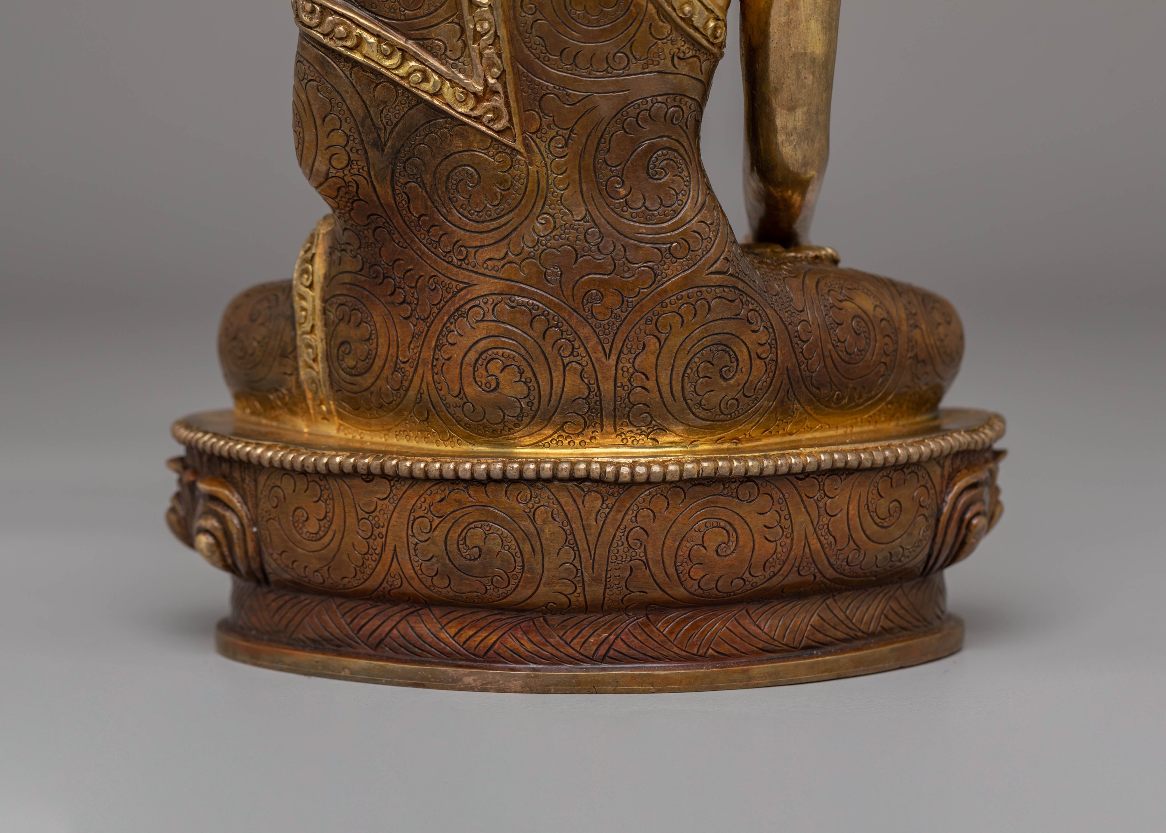 Handcrafted Gautam Buddha Golden Statue
