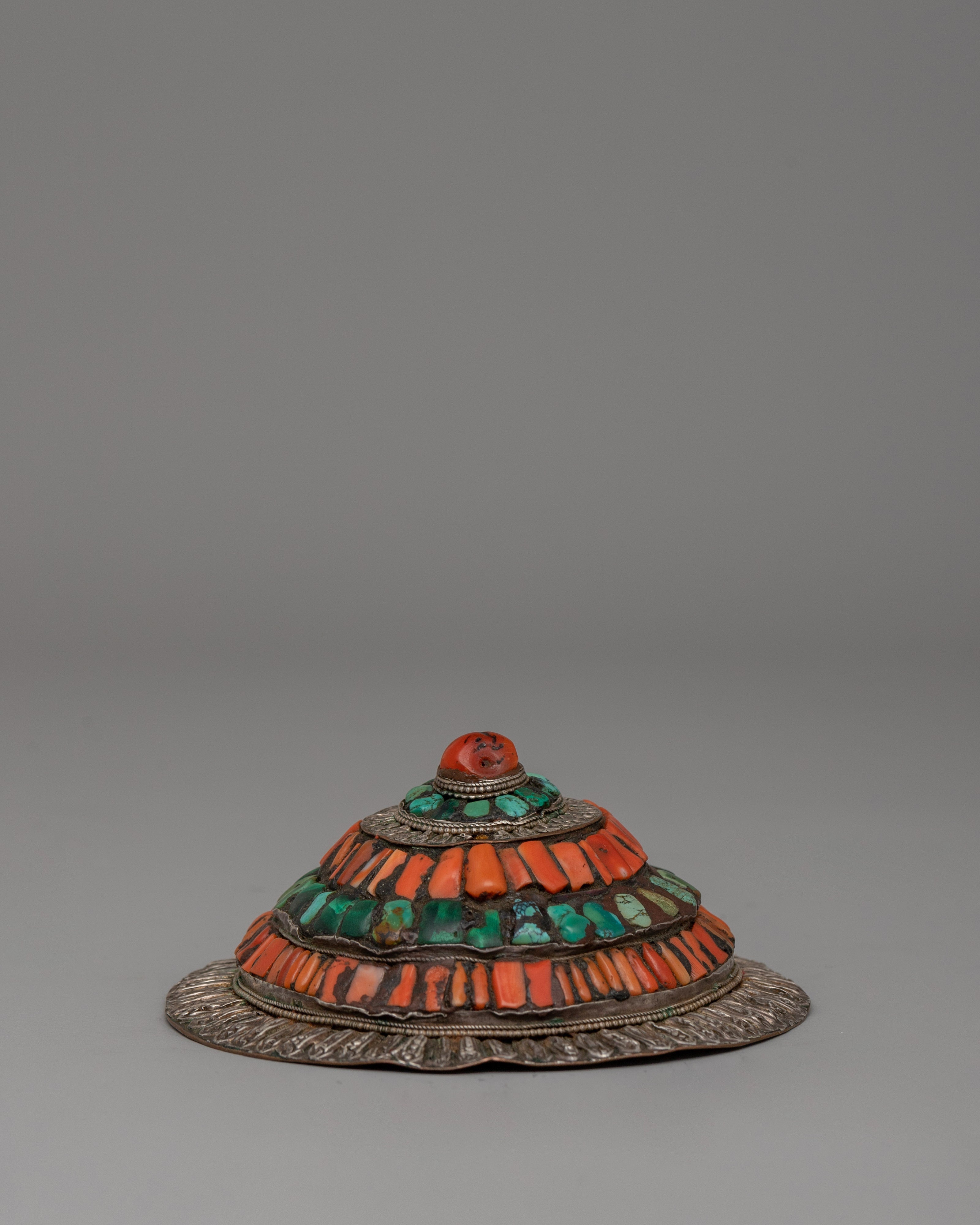 Tibetan Ceremonial Headgear | Authentic Himalayan Ceremonial Crown Piece