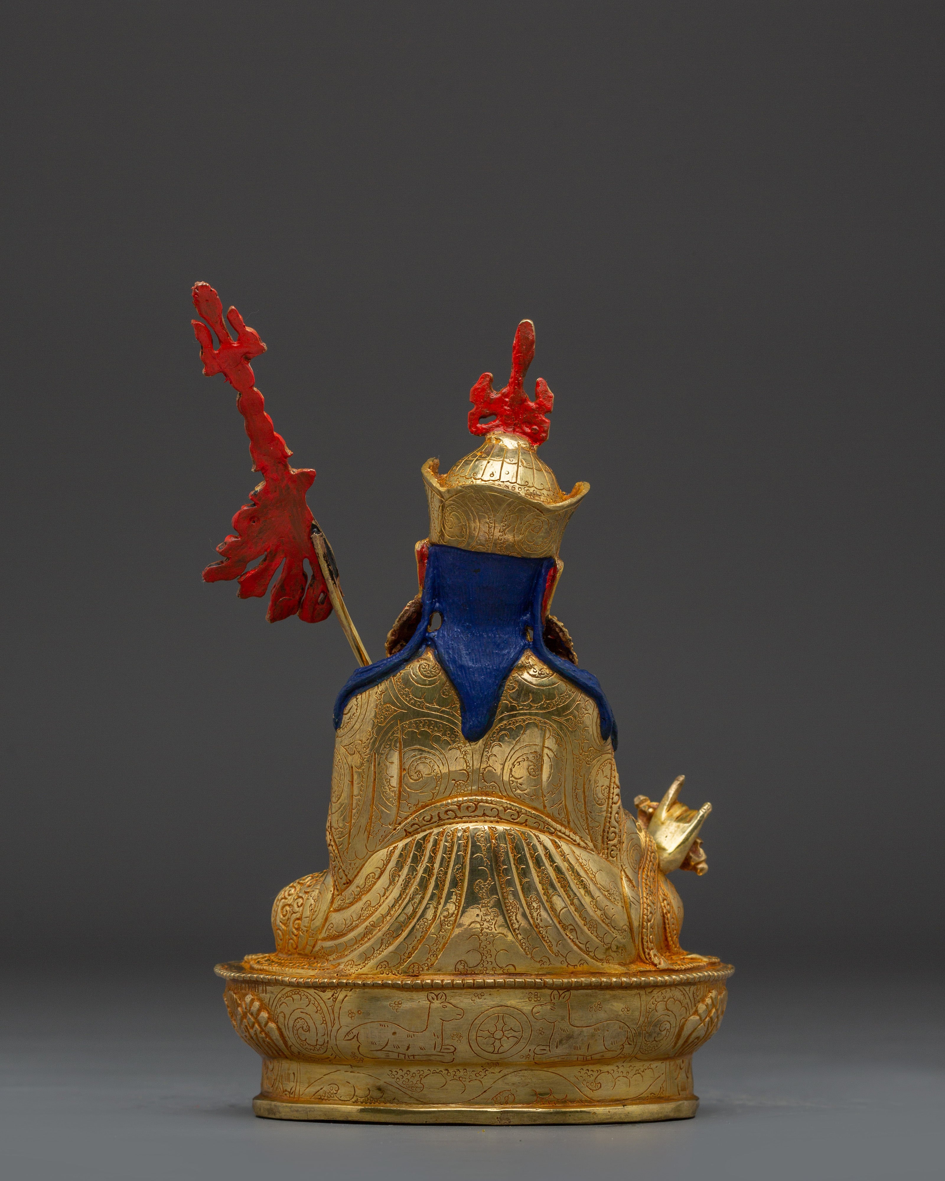 Buddhist Altar Set Amitabha, Chenrezig, and Guru Rinpoche Statues | Spiritual Decor Set