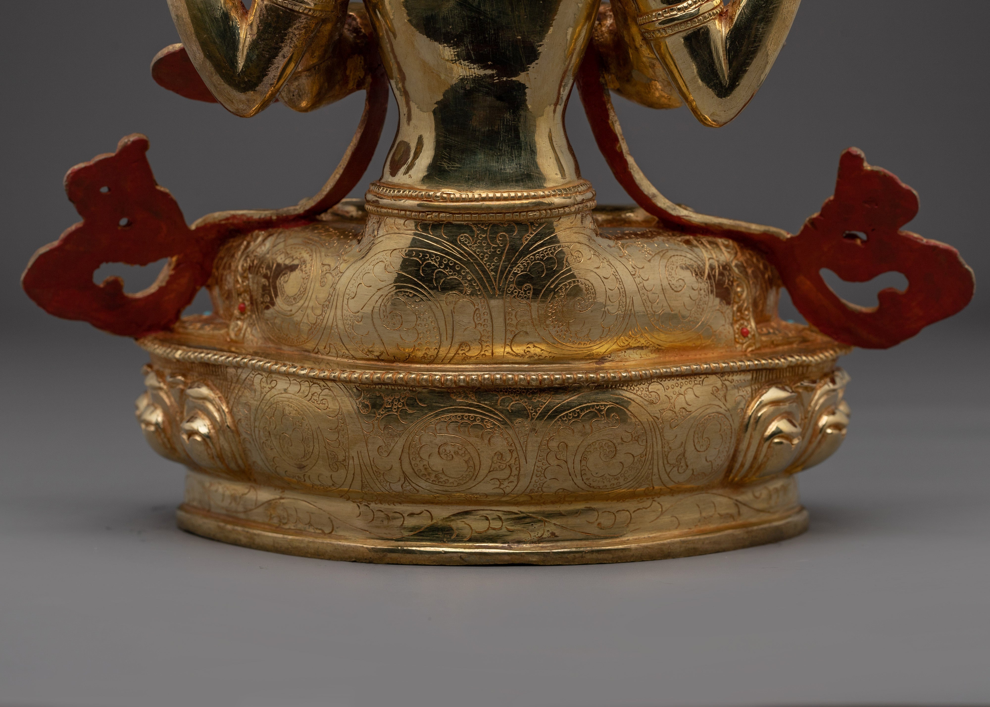 Handmade Avalokiteshvara Spiritual Decor | Himalayan Chenrezig Artwork