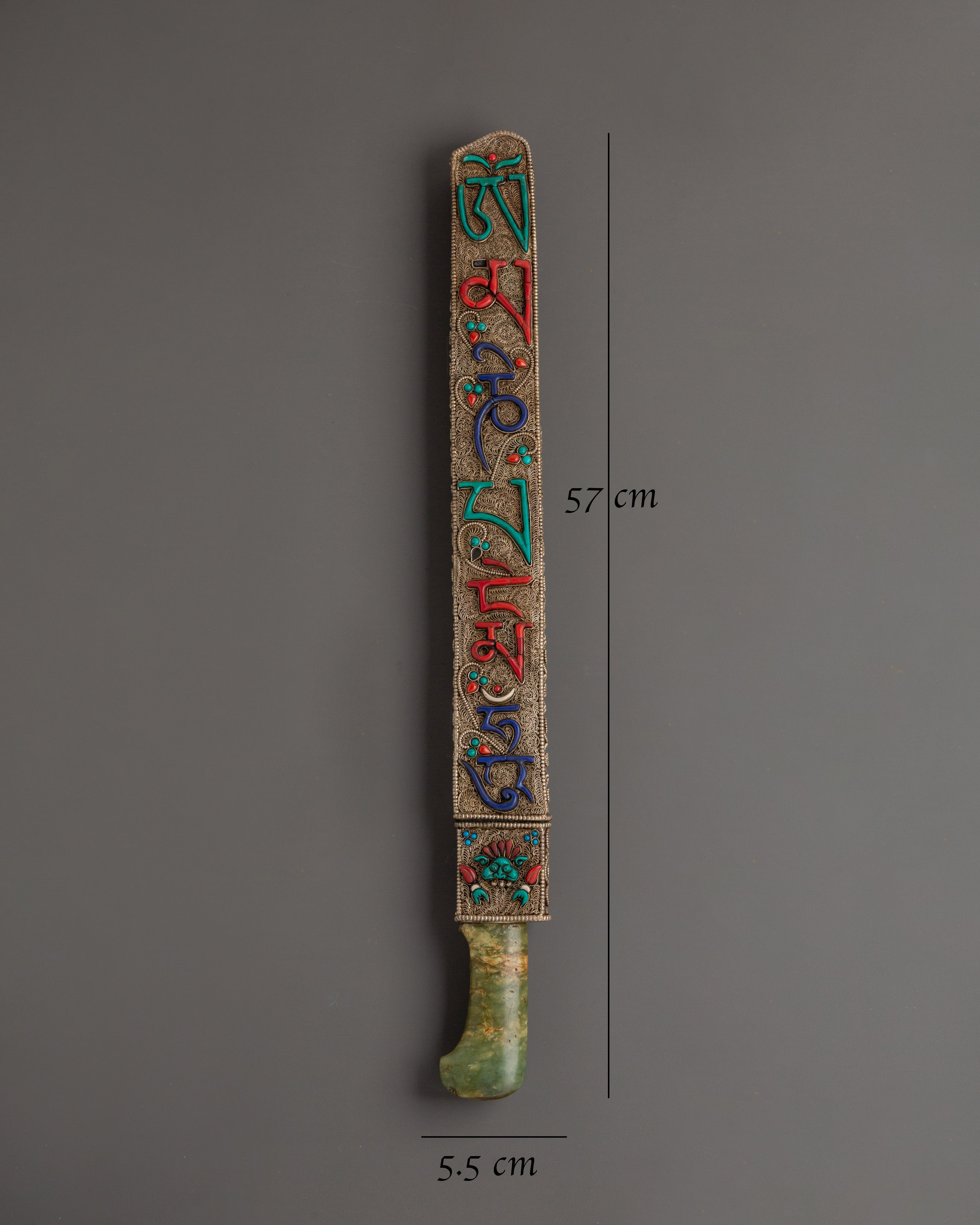 Mantra Blessing Sword | Handcrafted Spiritual Ritual Sword